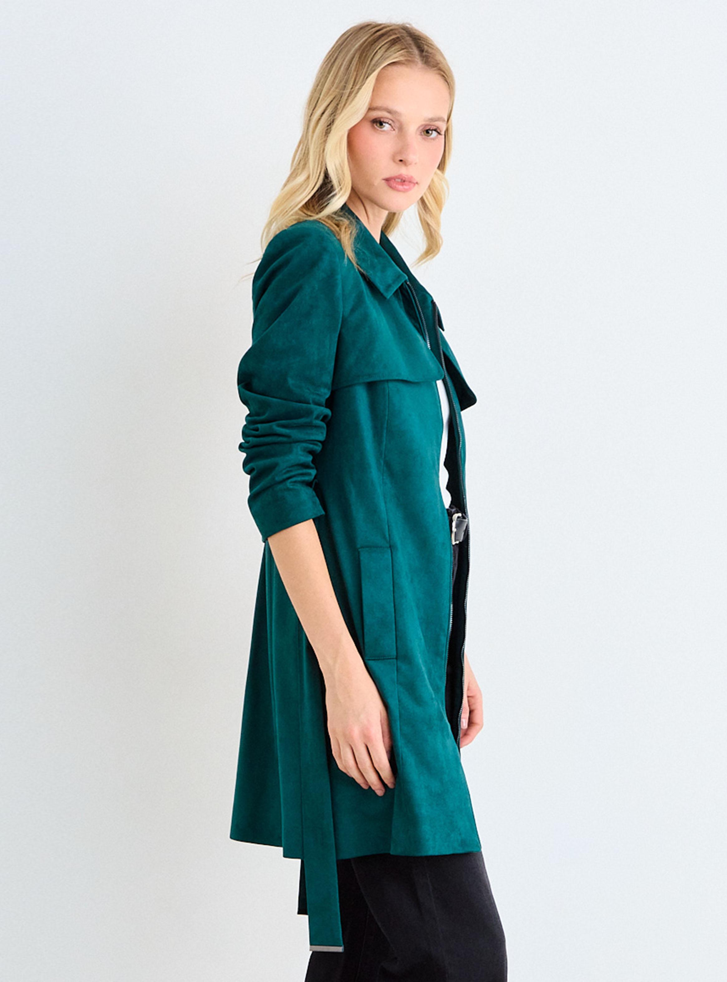 Trench Liso Cuello y Cierre-2