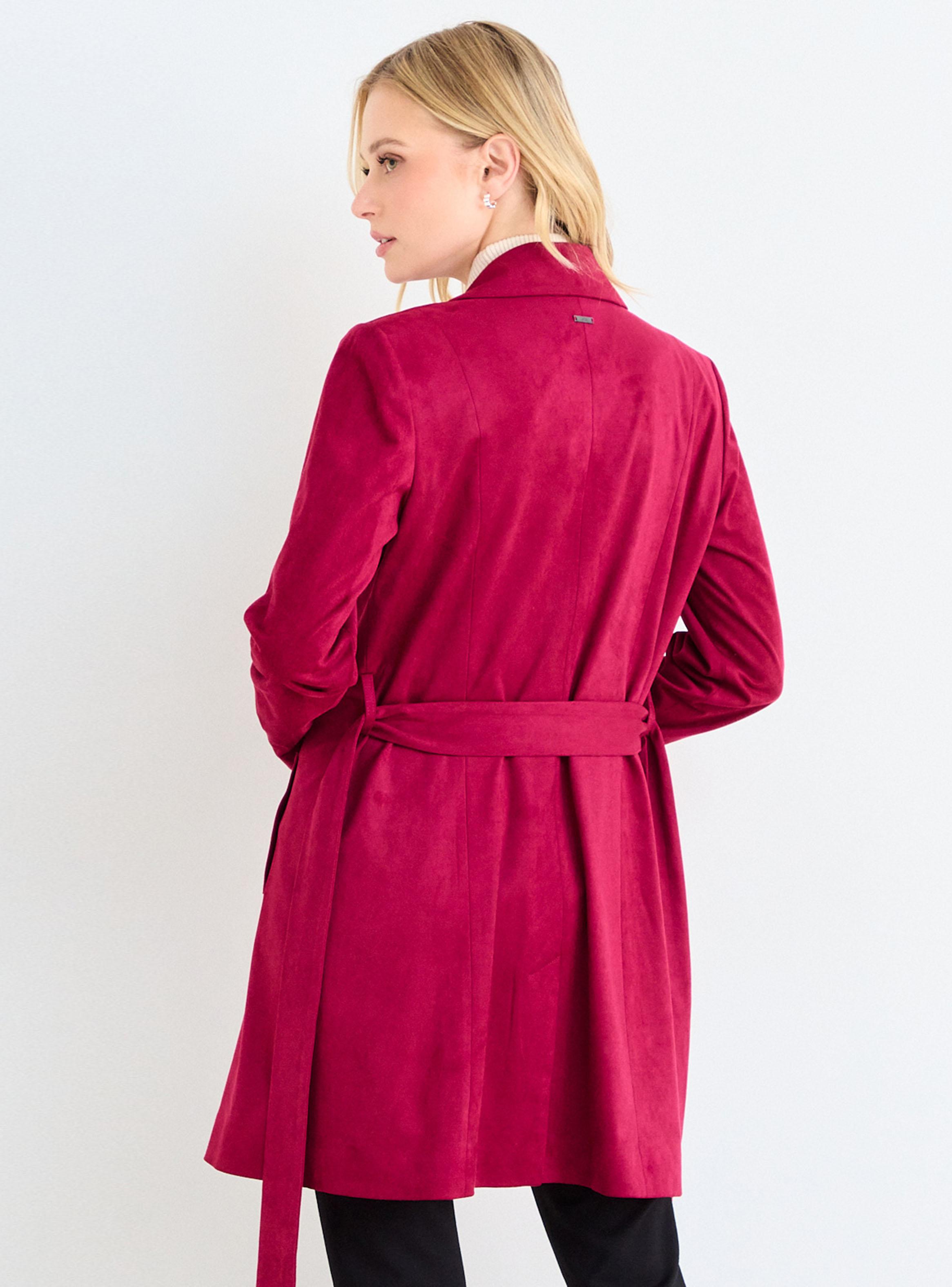 Trench Liso con Cierre Color-1