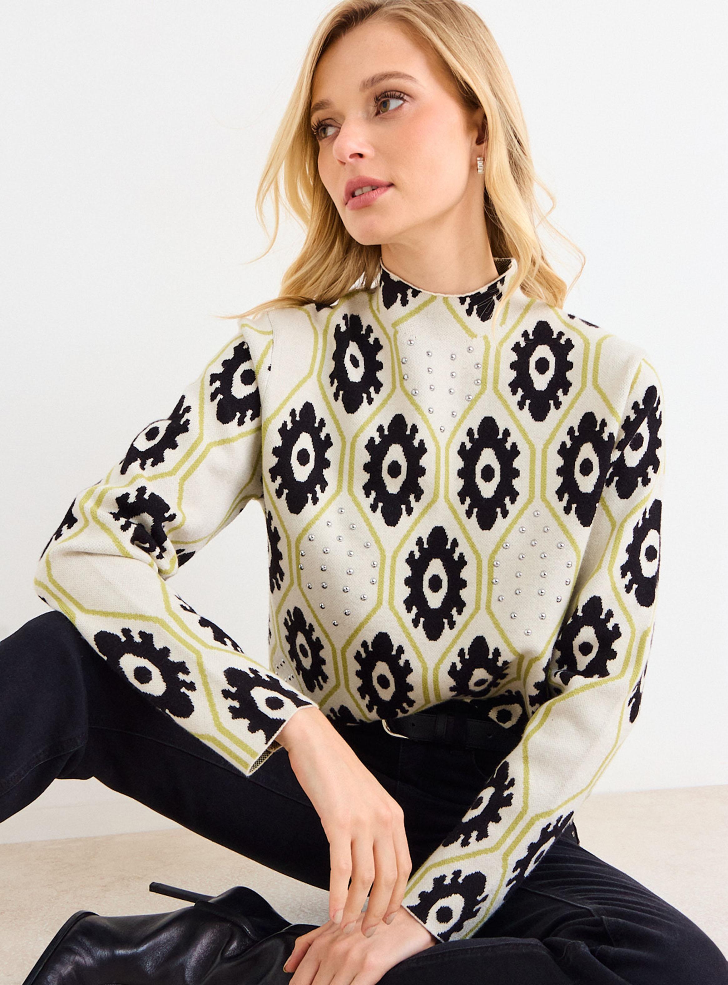 Sweater Jacquard Print Regular-0