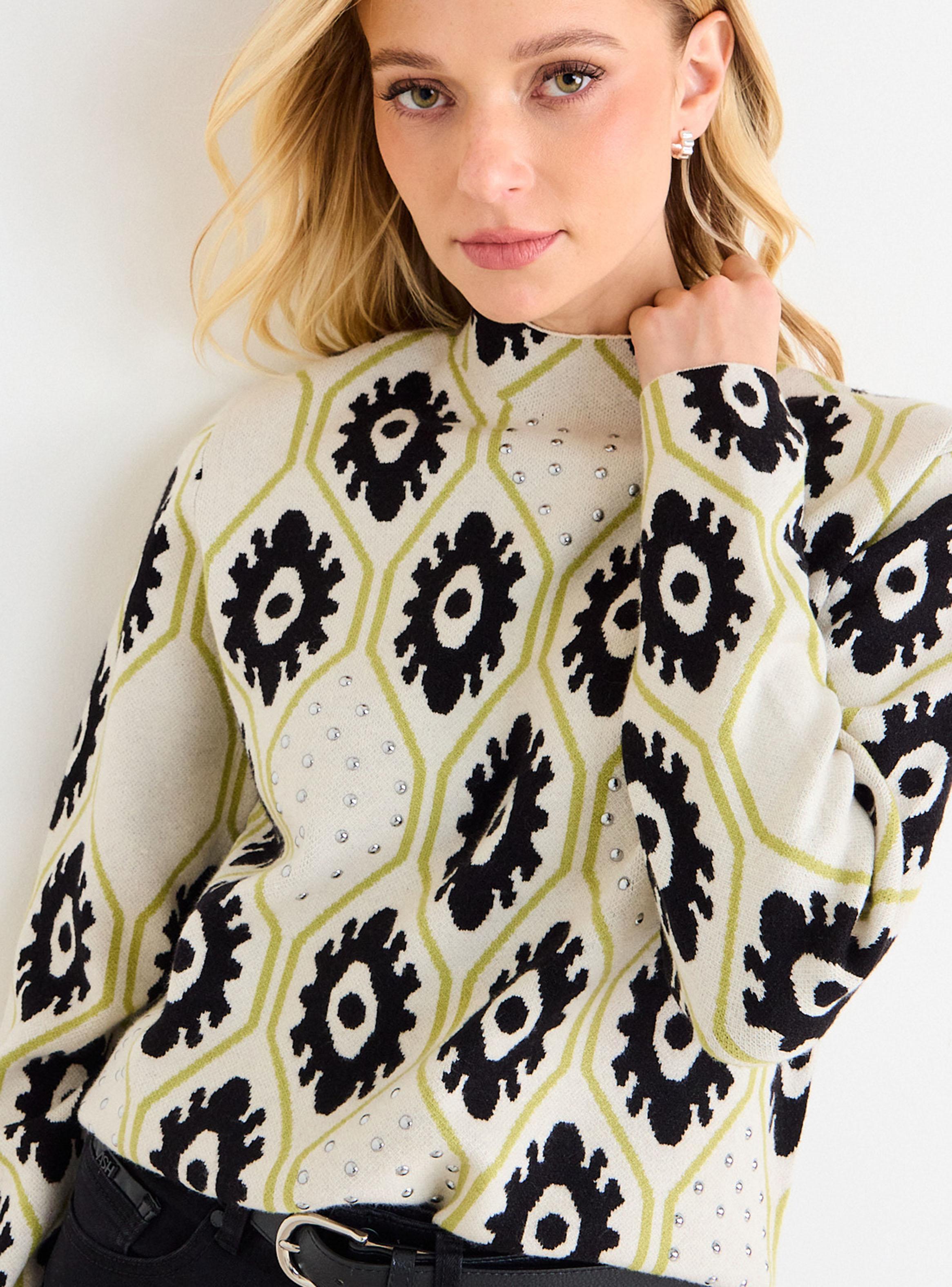 Sweater Jacquard Print Regular-3