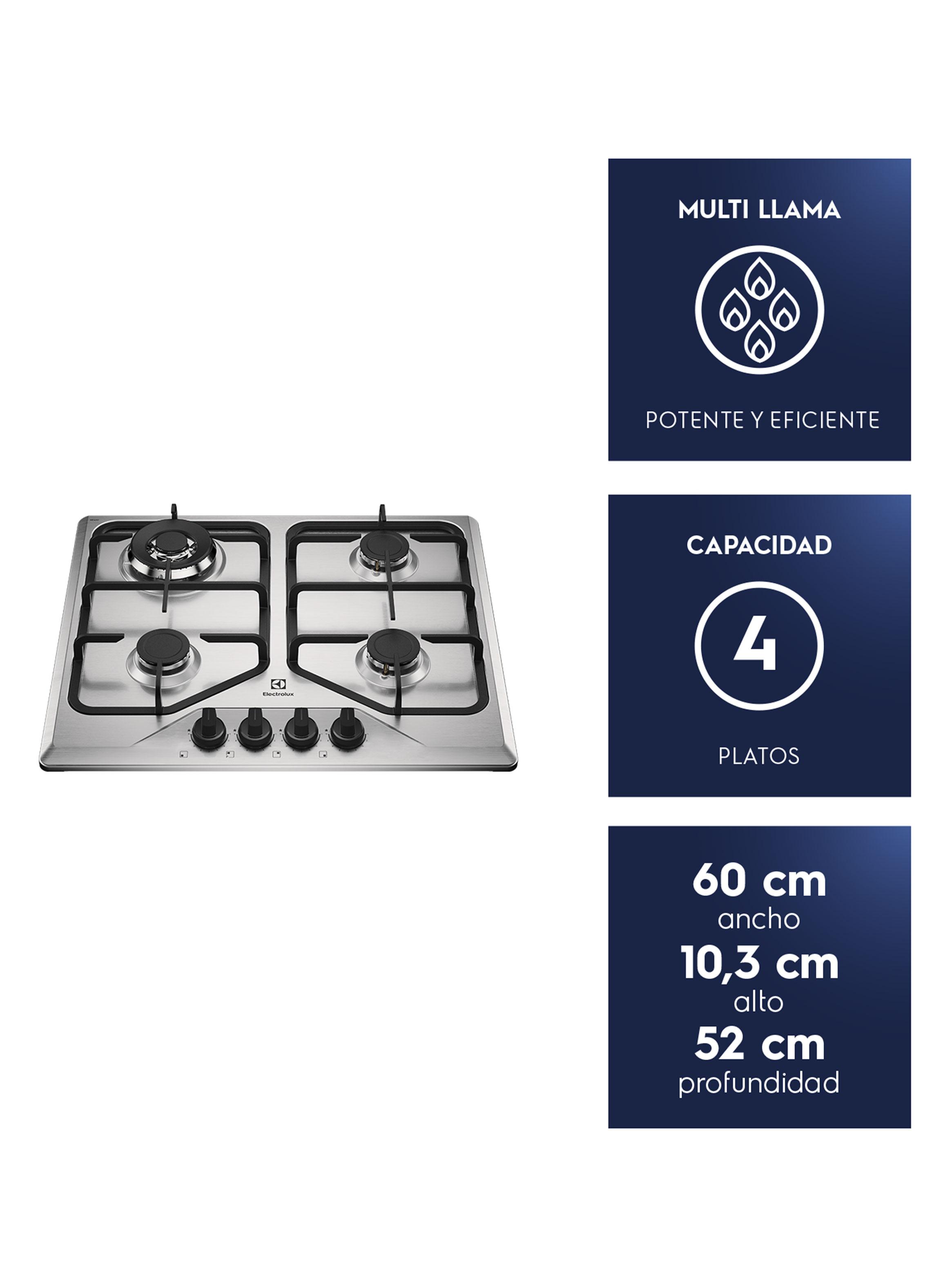 Encimera a Gas 4 Quemadores KE4XC-1