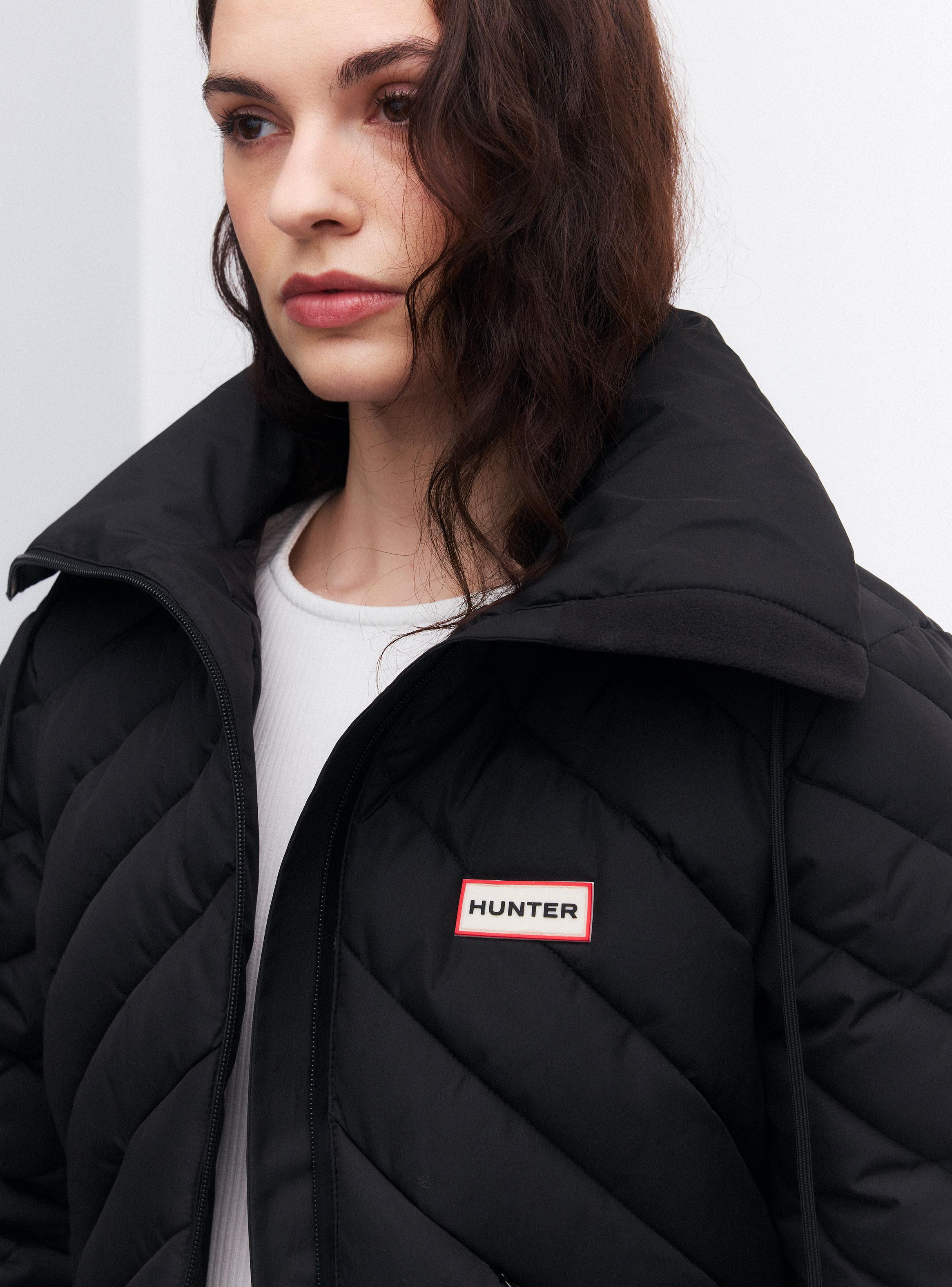 Parka Diagonal Acolchado Bolsillos en Corte-3