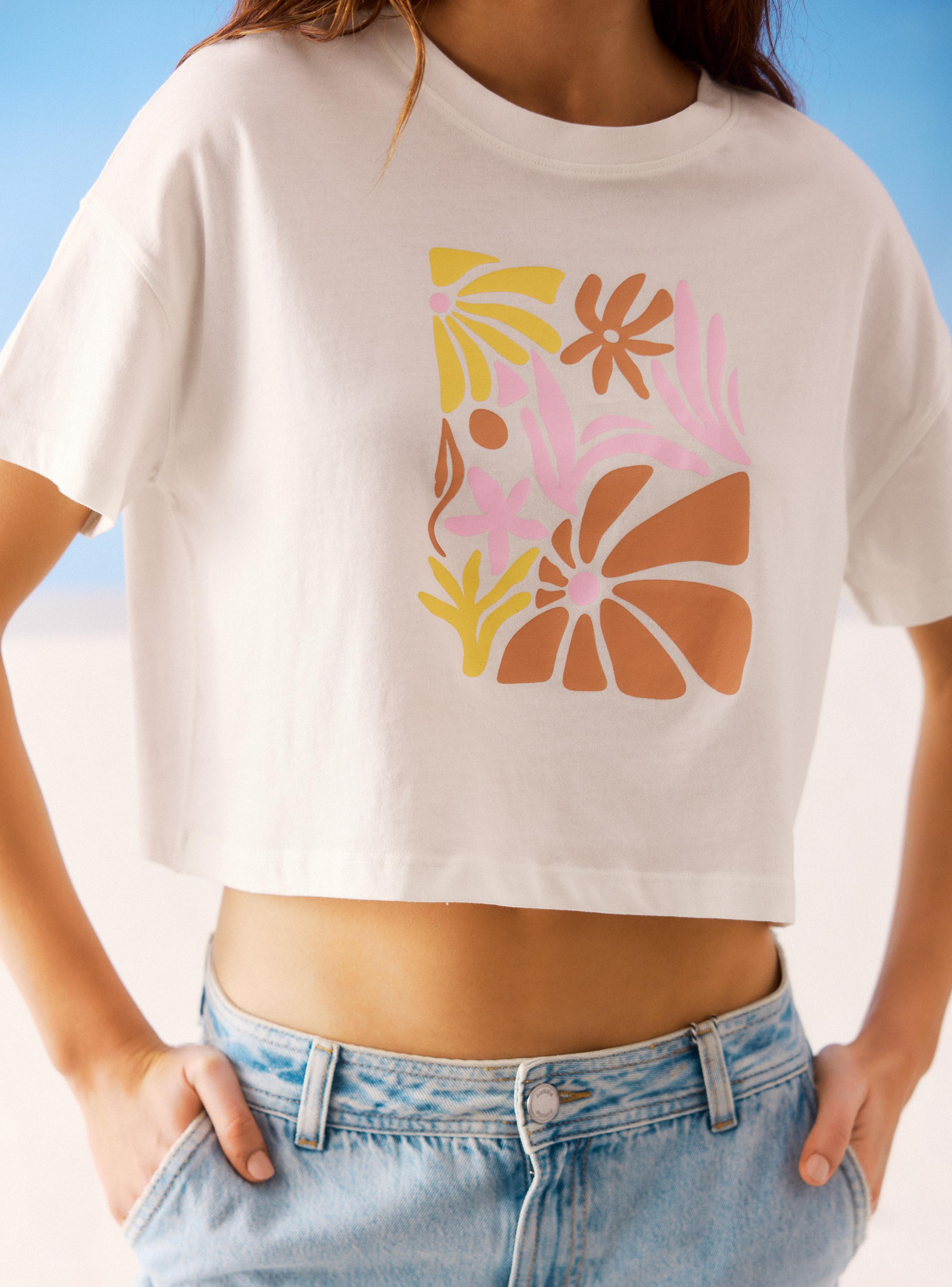 Polera Estampado Flor-3