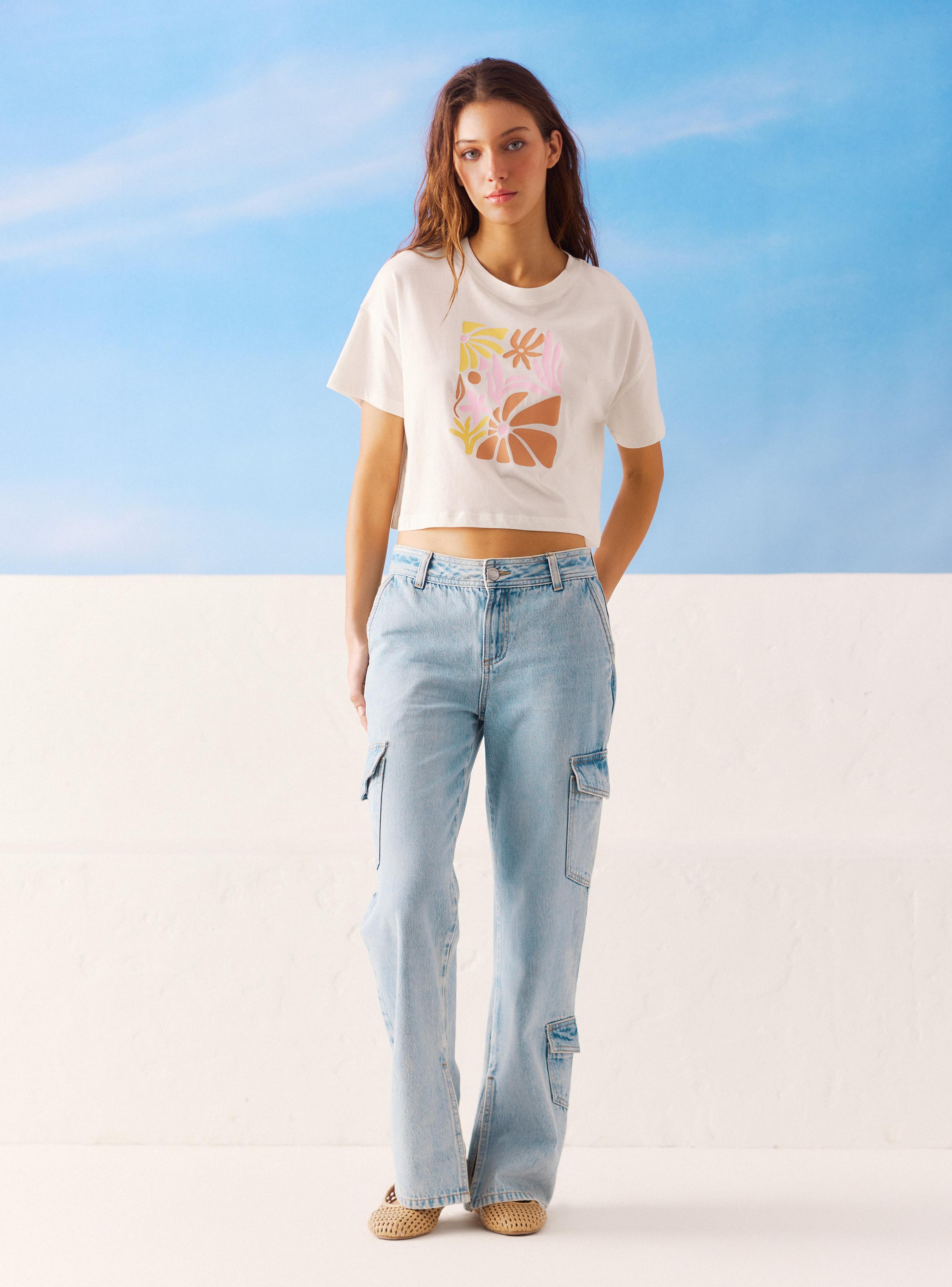 Polera Estampado Flor-4