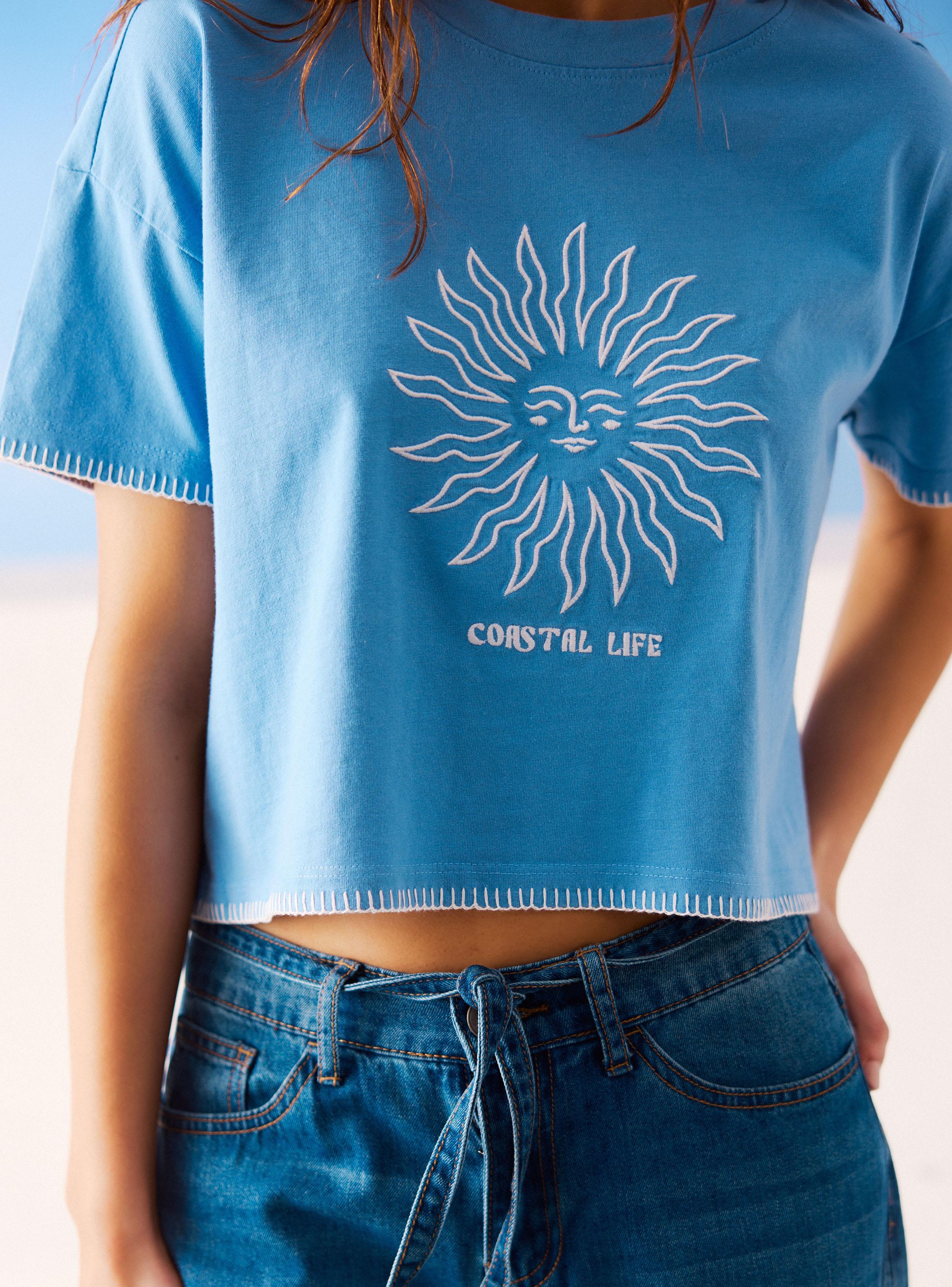 Polera con Bordado Life-3