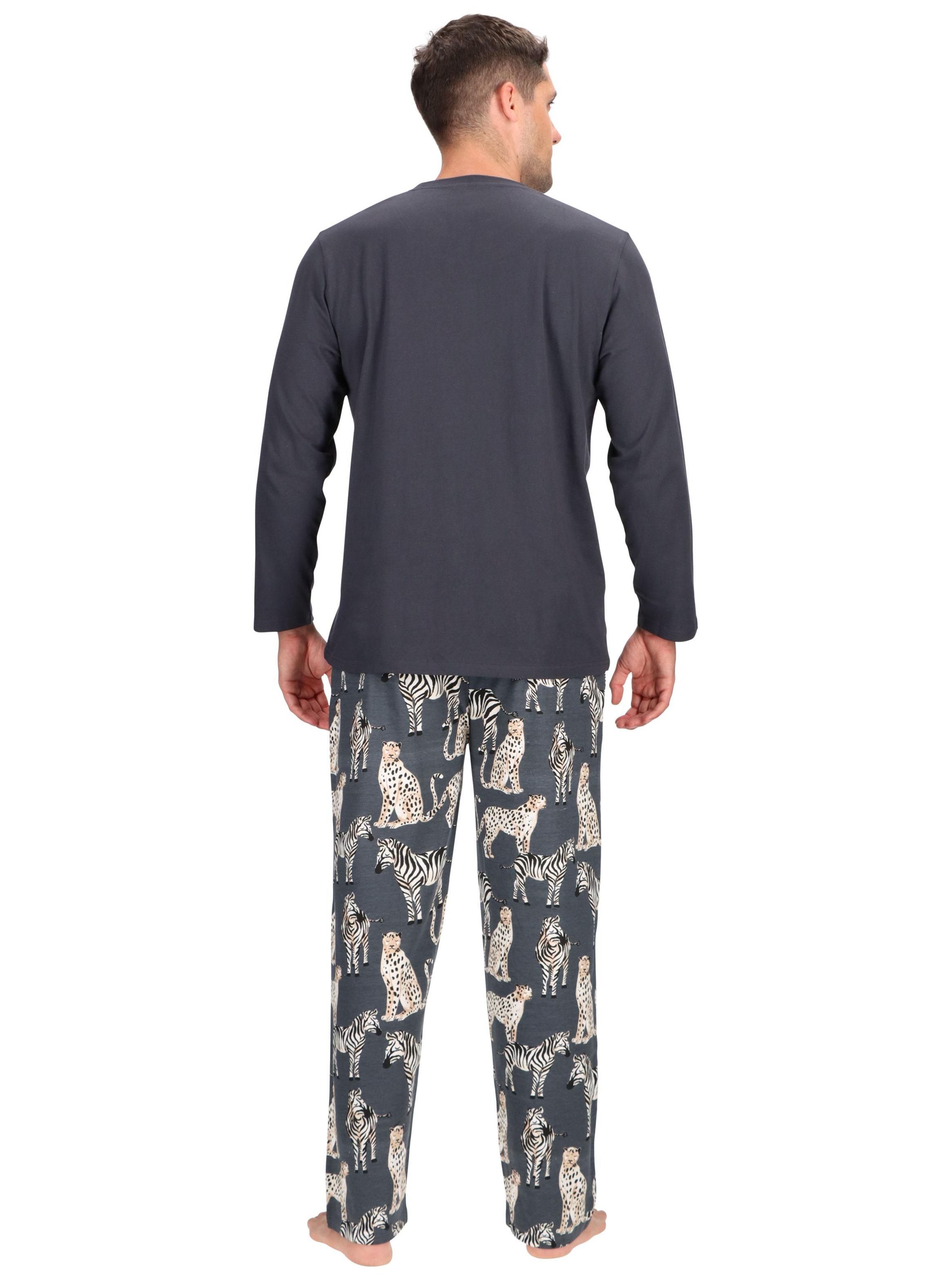 Pijama Largo Algodón Print Animals-1