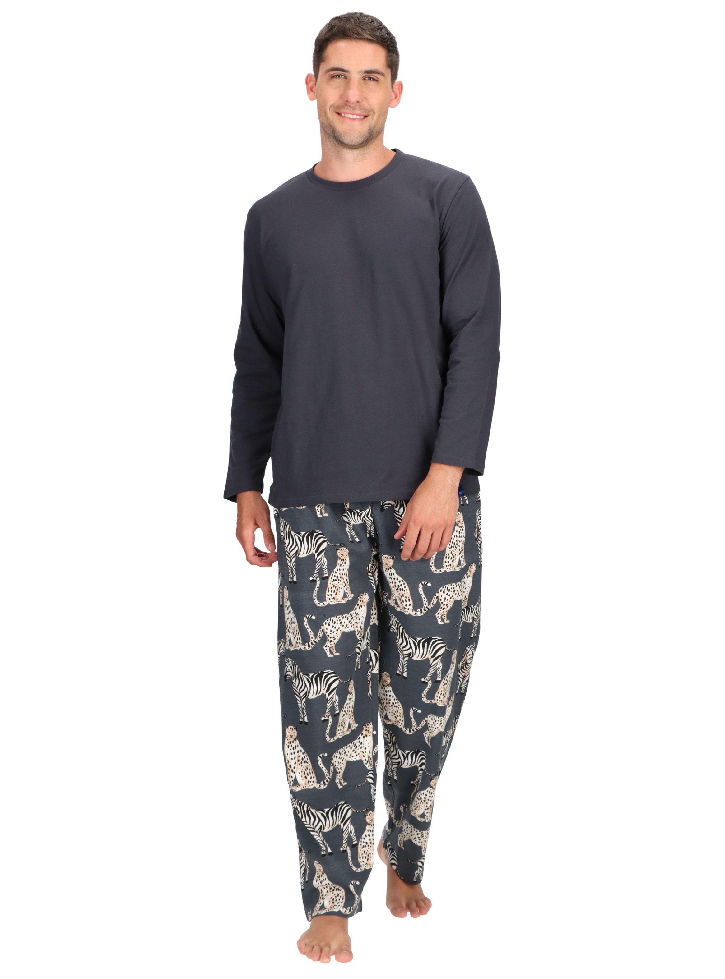 Pijama Largo Algodón Print Animals-0