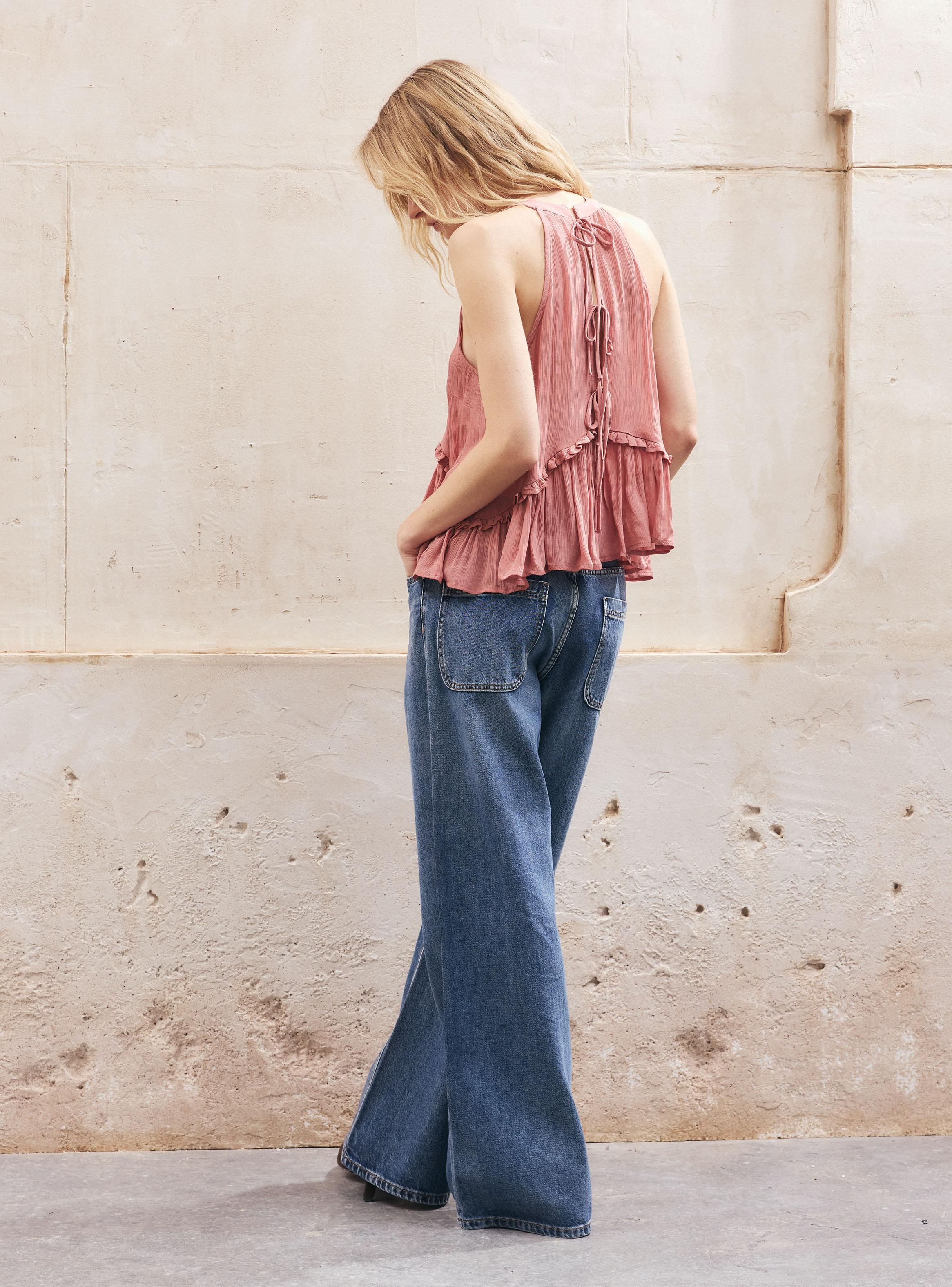 Blusa Halter Volantes-5