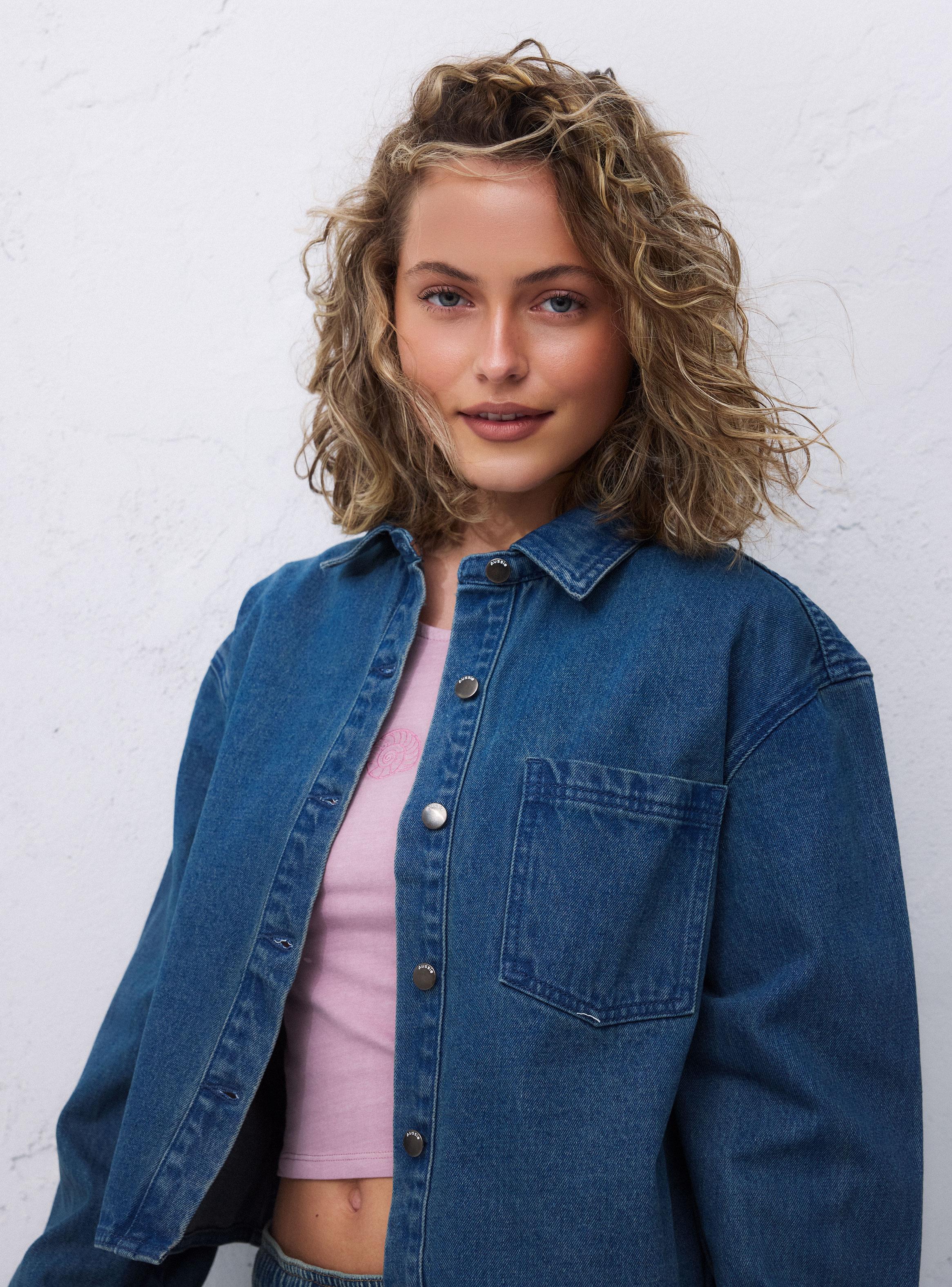 Chaqueta Sobrecamisa Denim Holgado-2