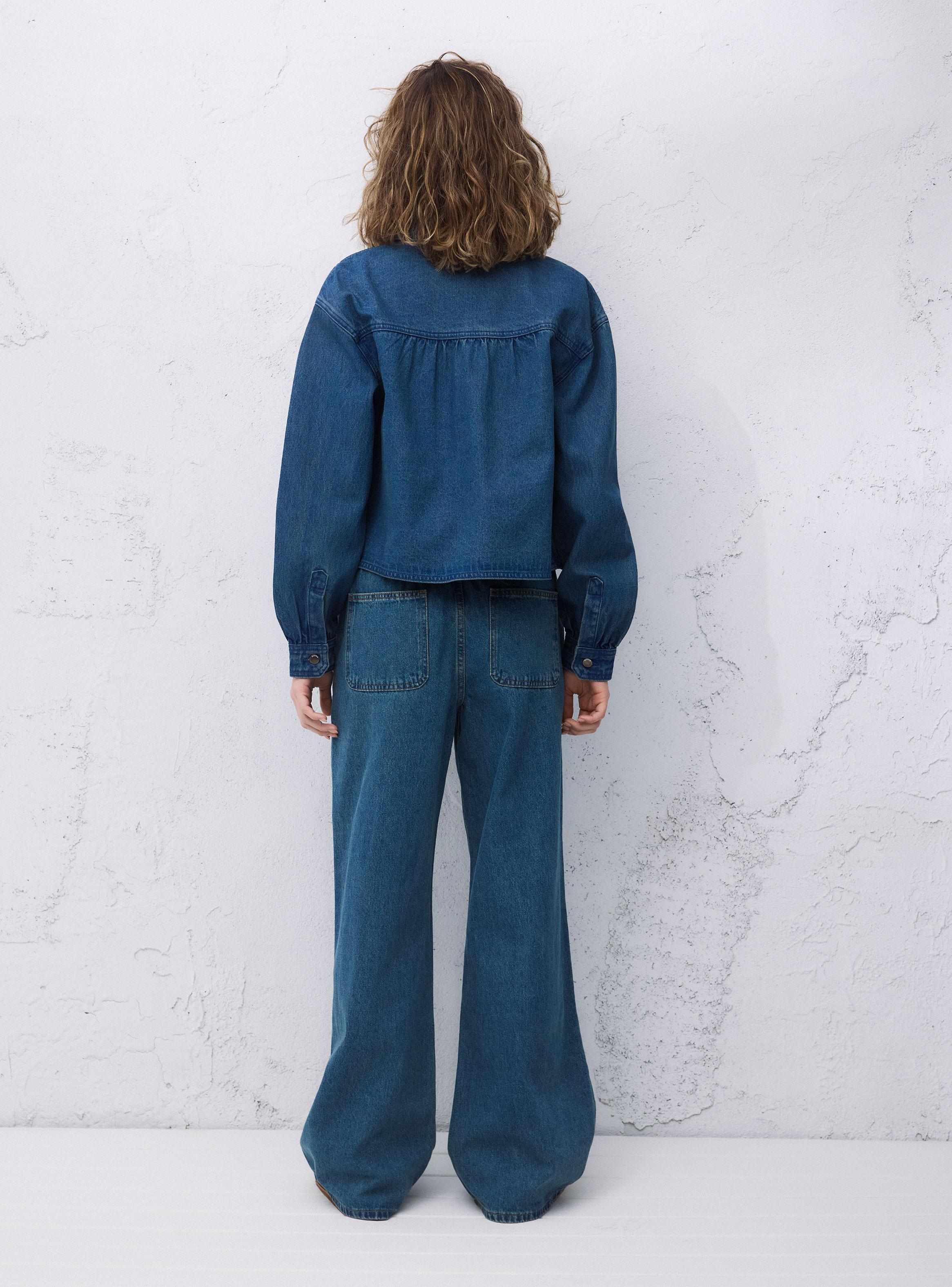 Chaqueta Sobrecamisa Denim Holgado-5