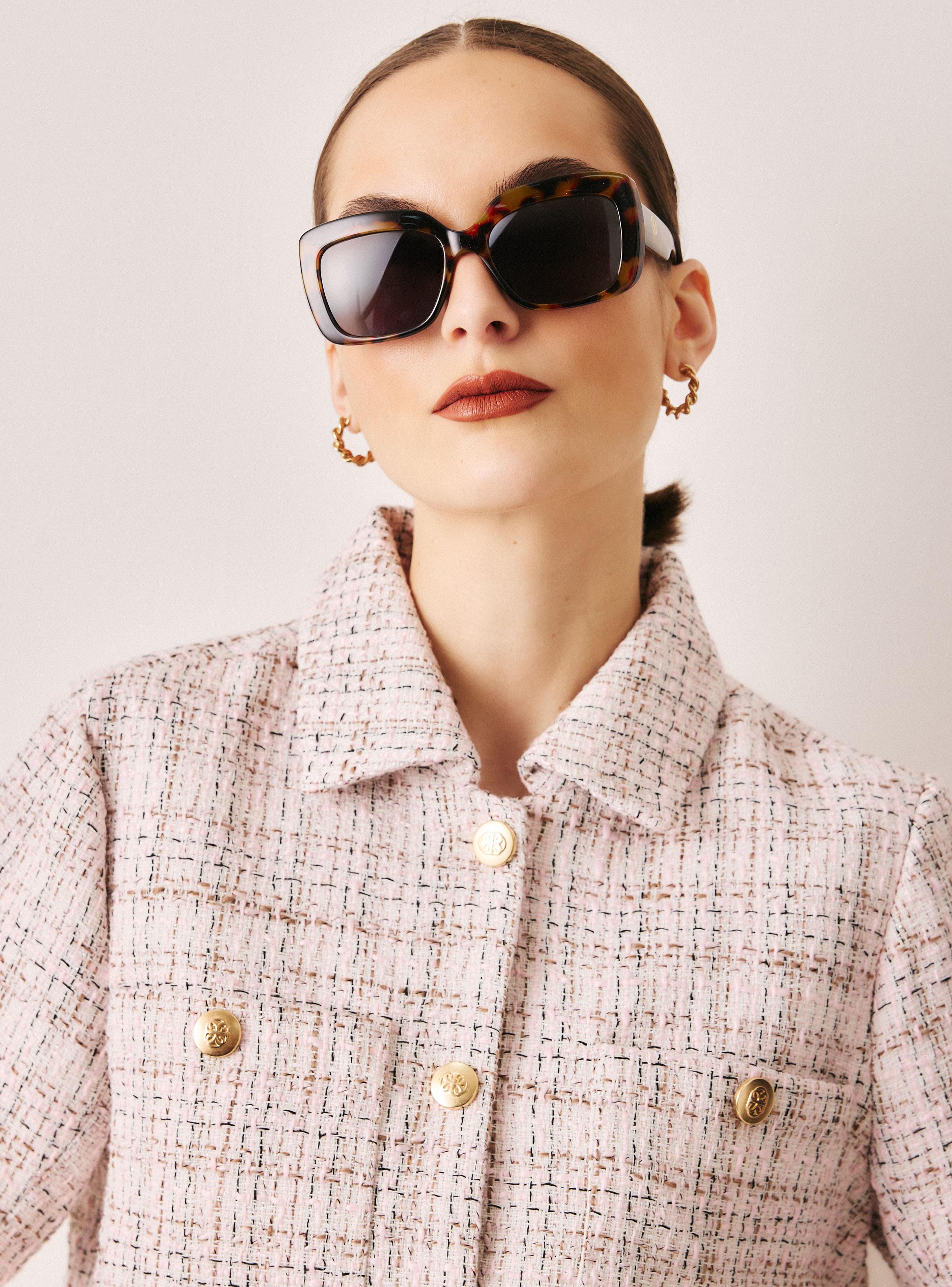 Chaqueta de Tweed Botones con Escudo-2