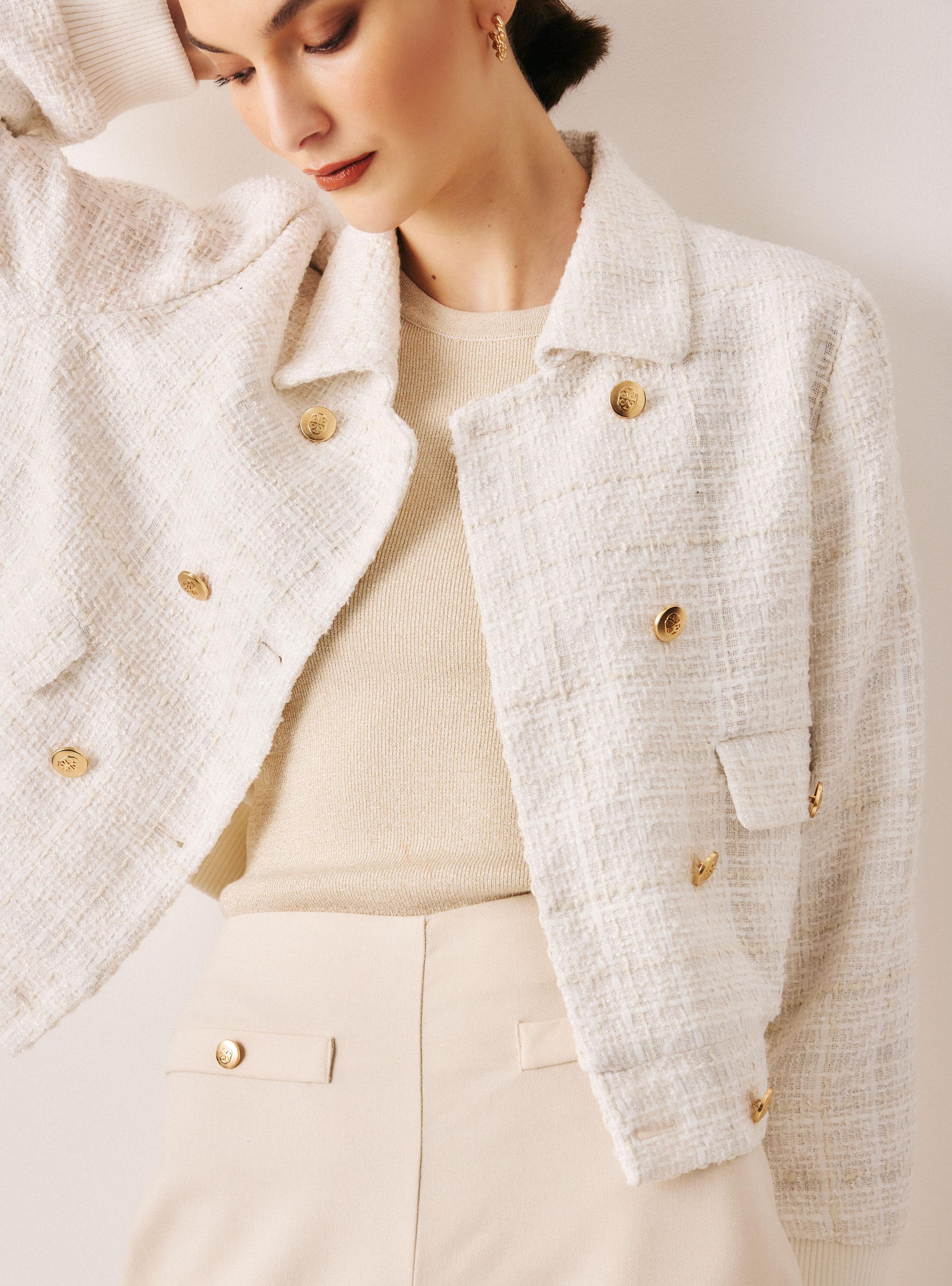 Chaqueta Bomber de Tweed-3