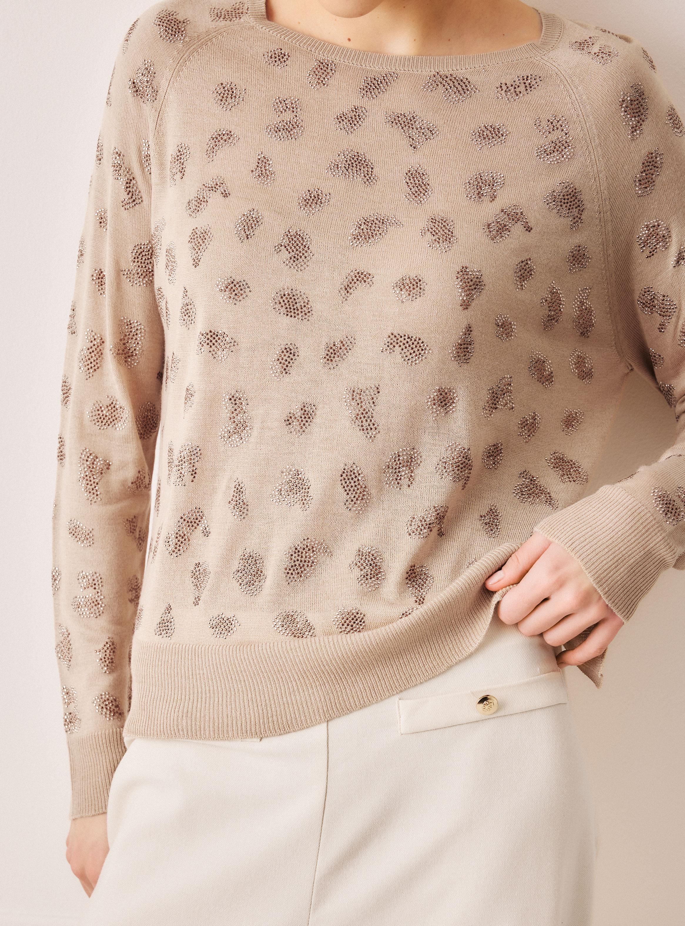 Sweater Animal Print Escote Redondo-3
