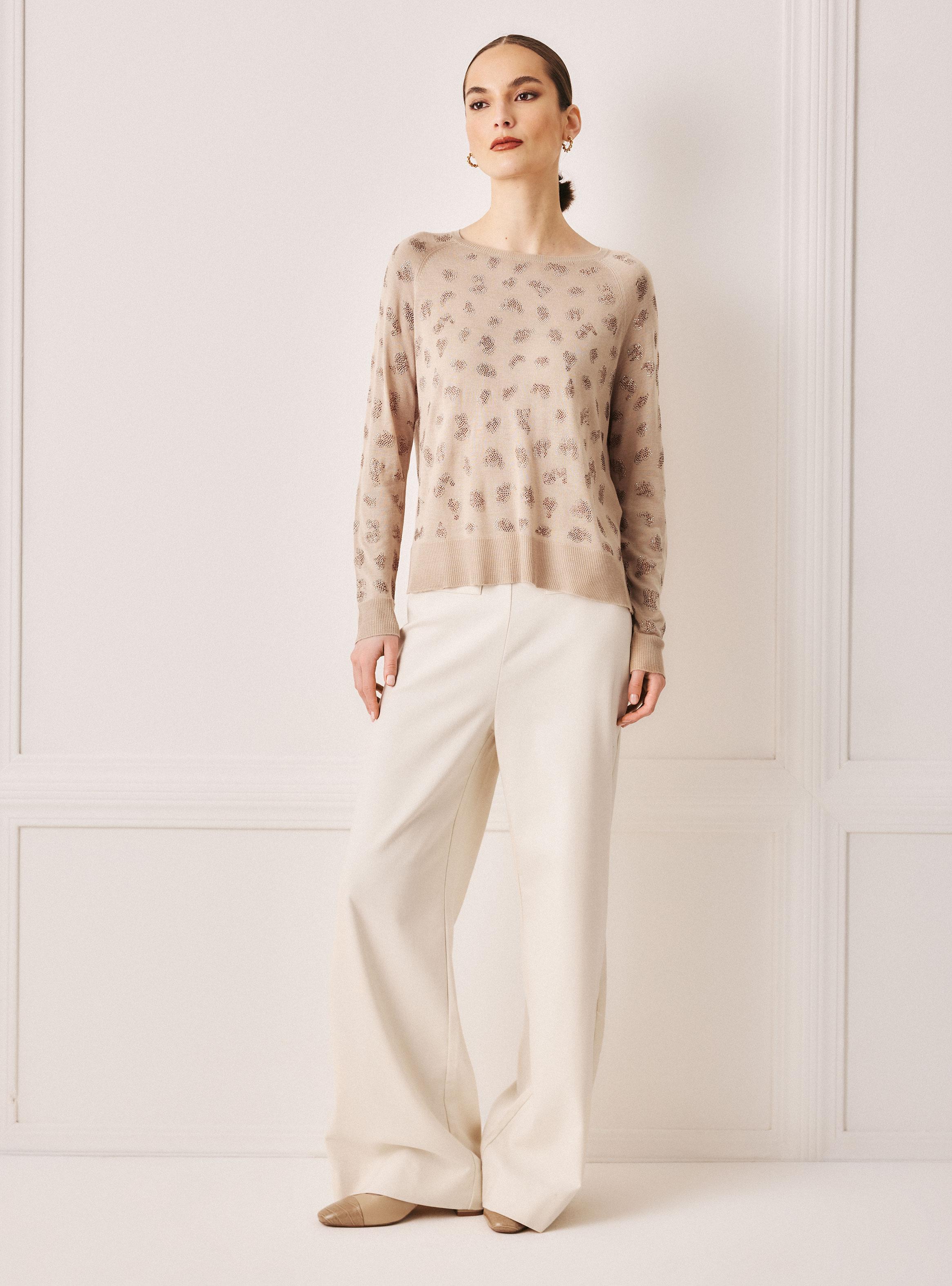 Sweater Animal Print Escote Redondo-4