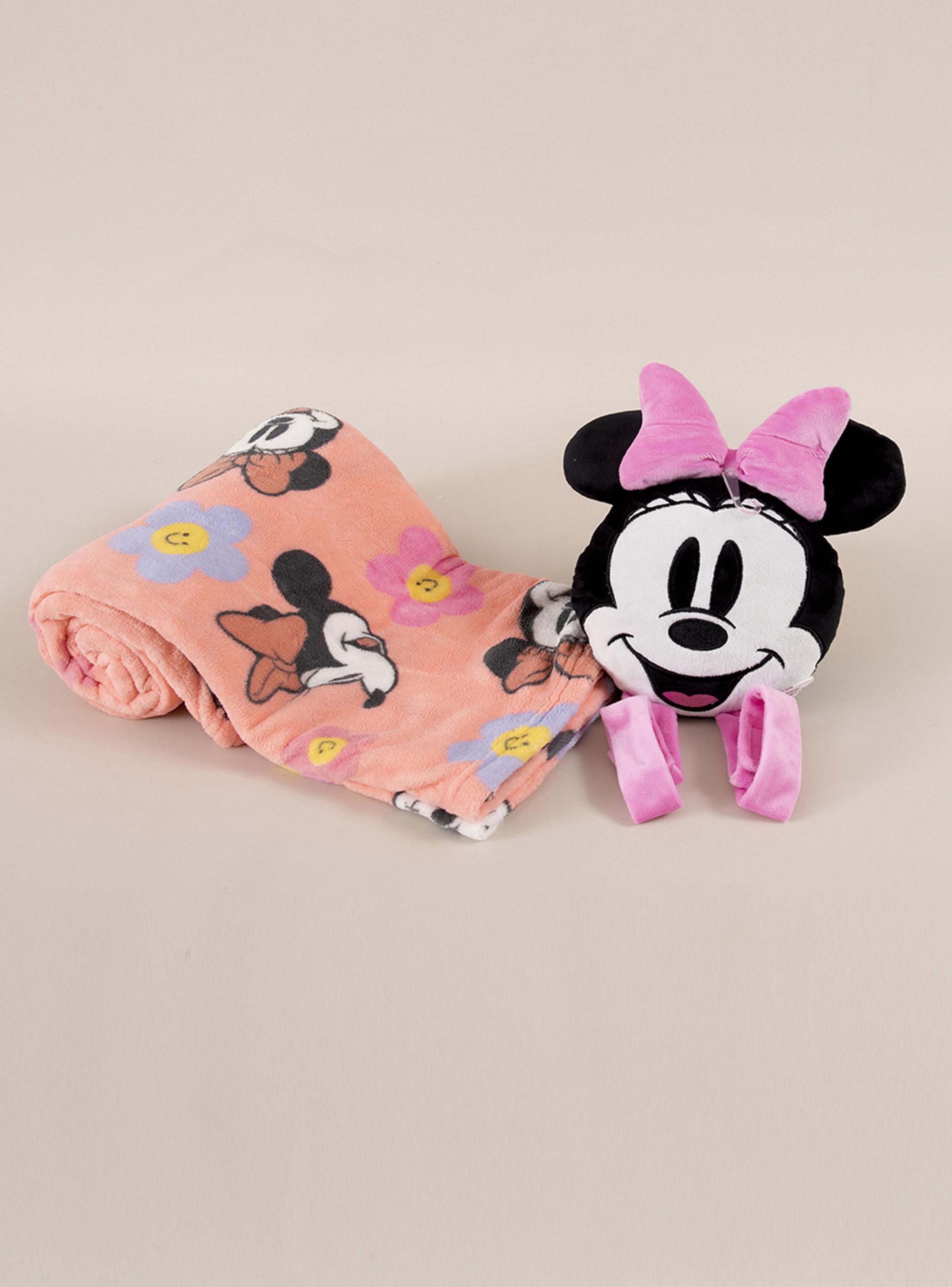 Manta + Cojín 3D 127x152 cm Minnie-1
