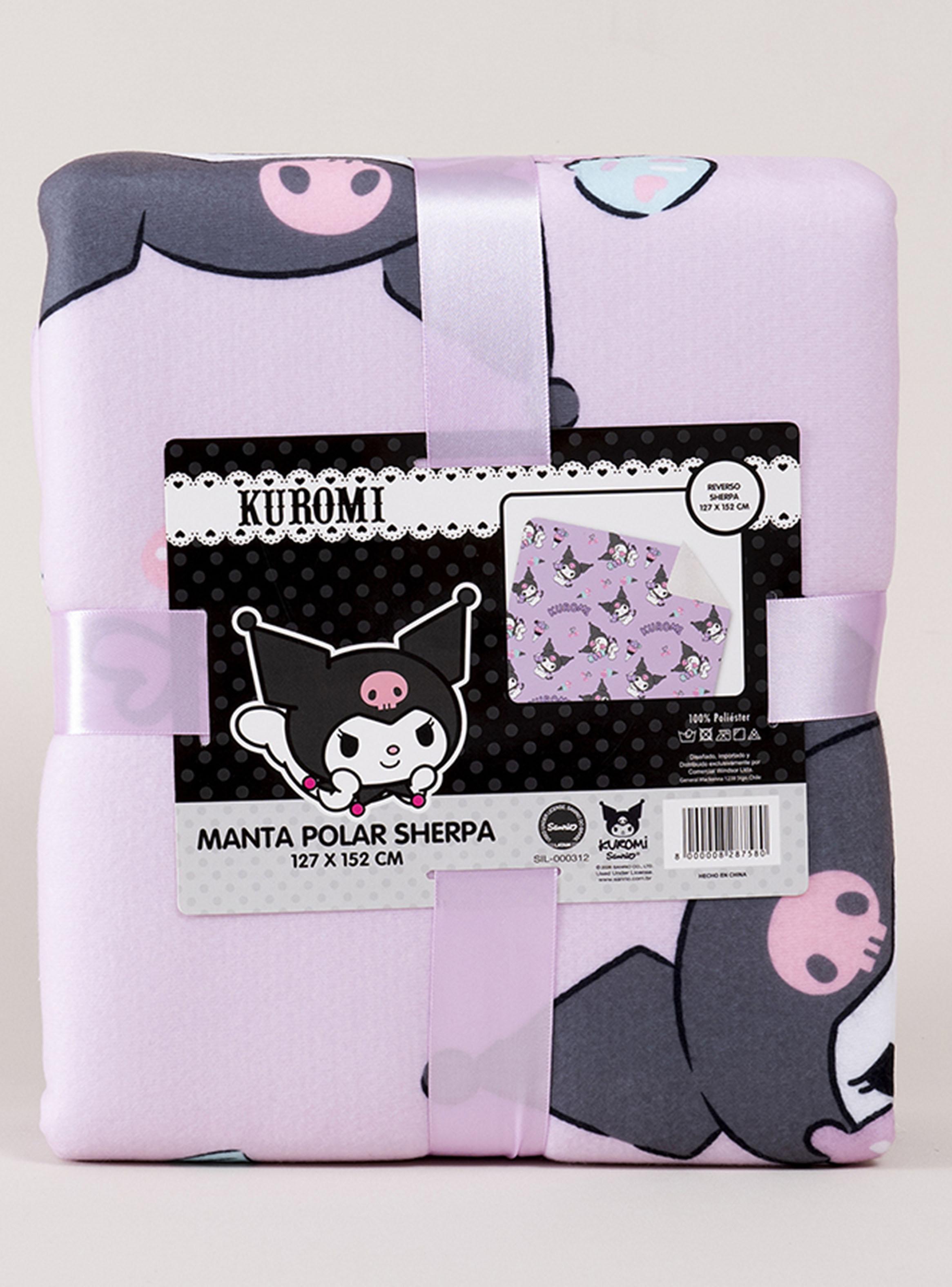 Manta Polar Sherpa Kuromi 127x152 cm-2