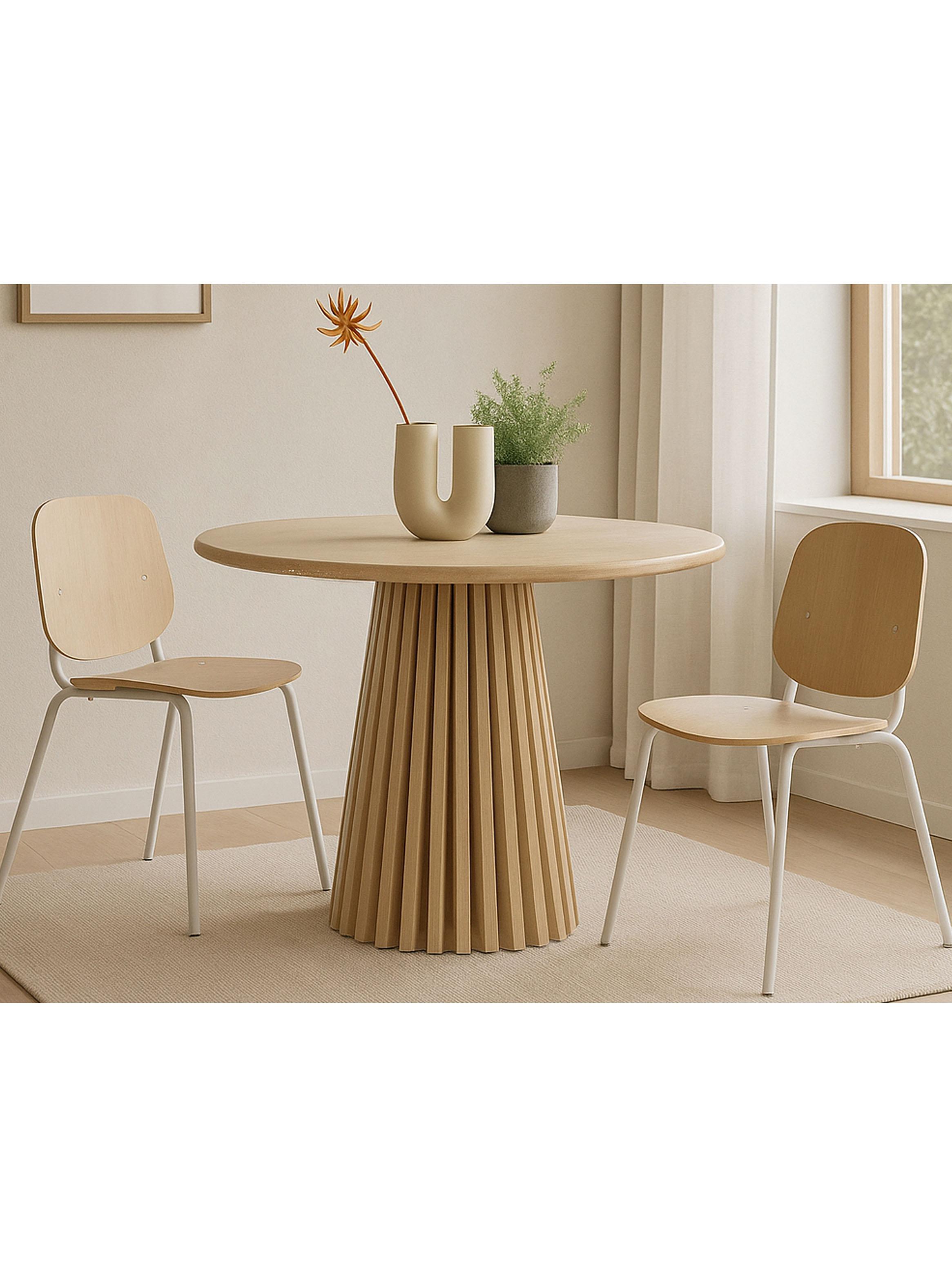 Mesa de Centro Corchete Madera 120 cm-3