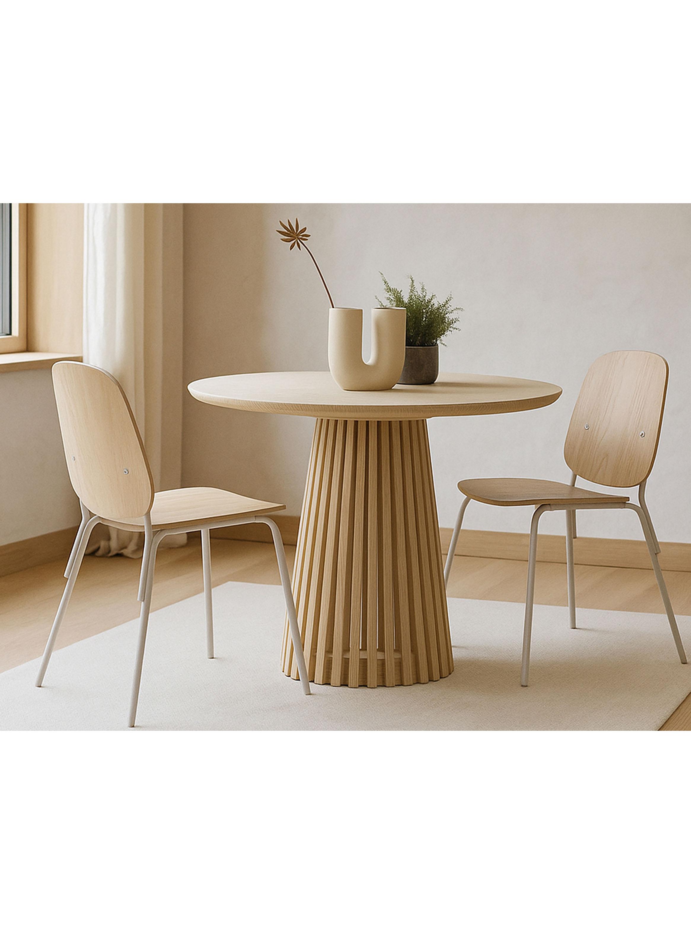 Mesa de Centro Corchete Madera 120 cm-2