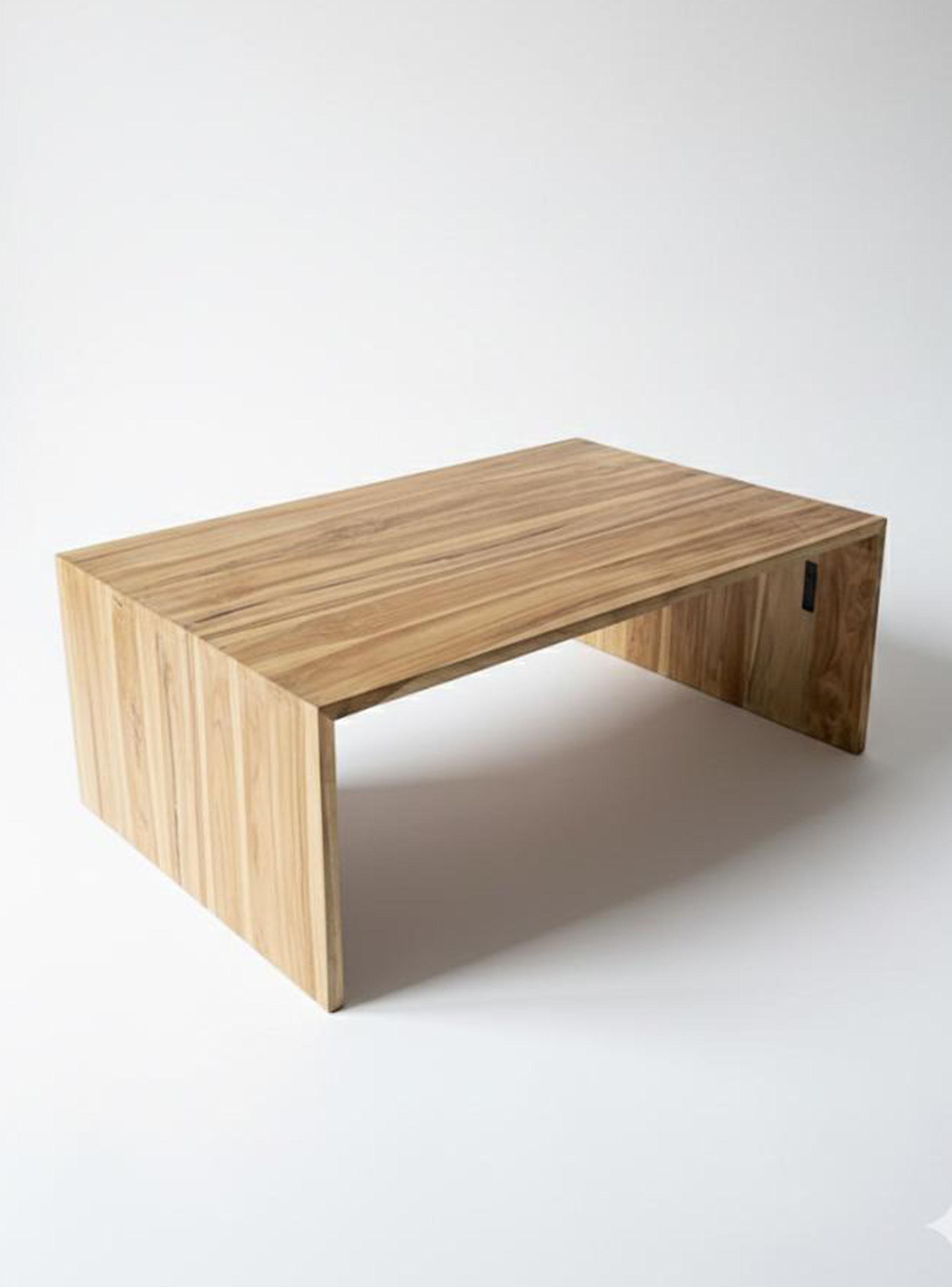 Mesa de Centro Corchete Madera 120 cm-4