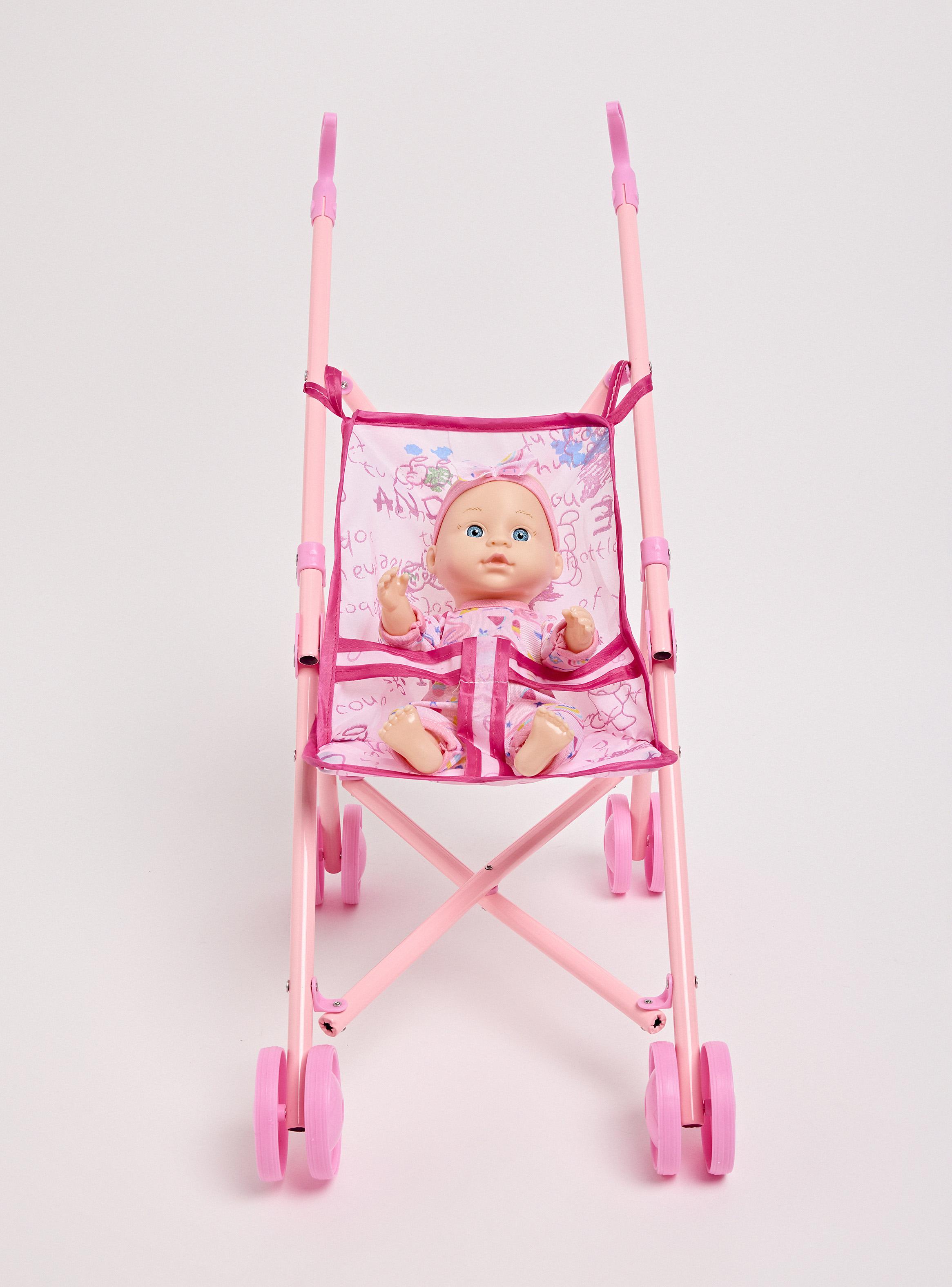 Muñeca 3 Pack: Cuna + Silla + Coche-2