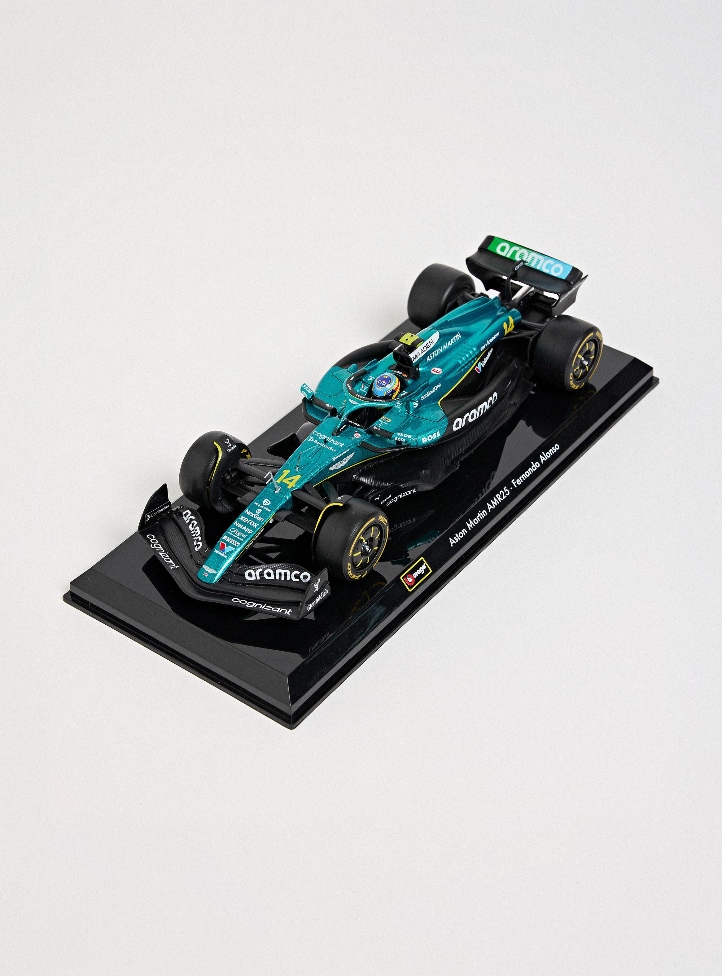 Auto de Carrera Aston Martin AMR25 2025 1:24 con Casco-2