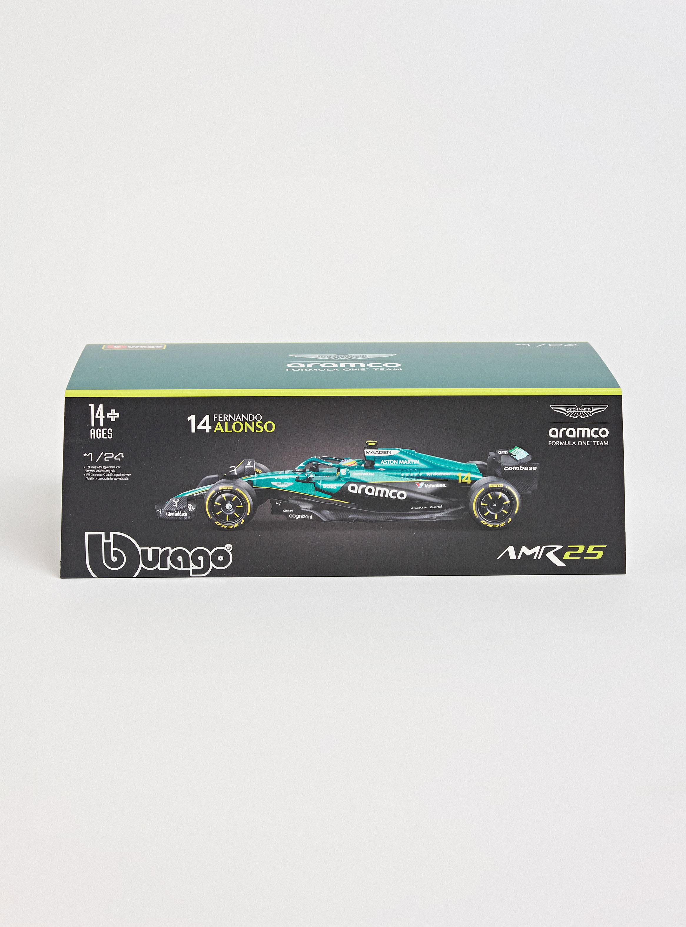 Auto de Carrera Aston Martin AMR25 2025 1:24 con Casco-3