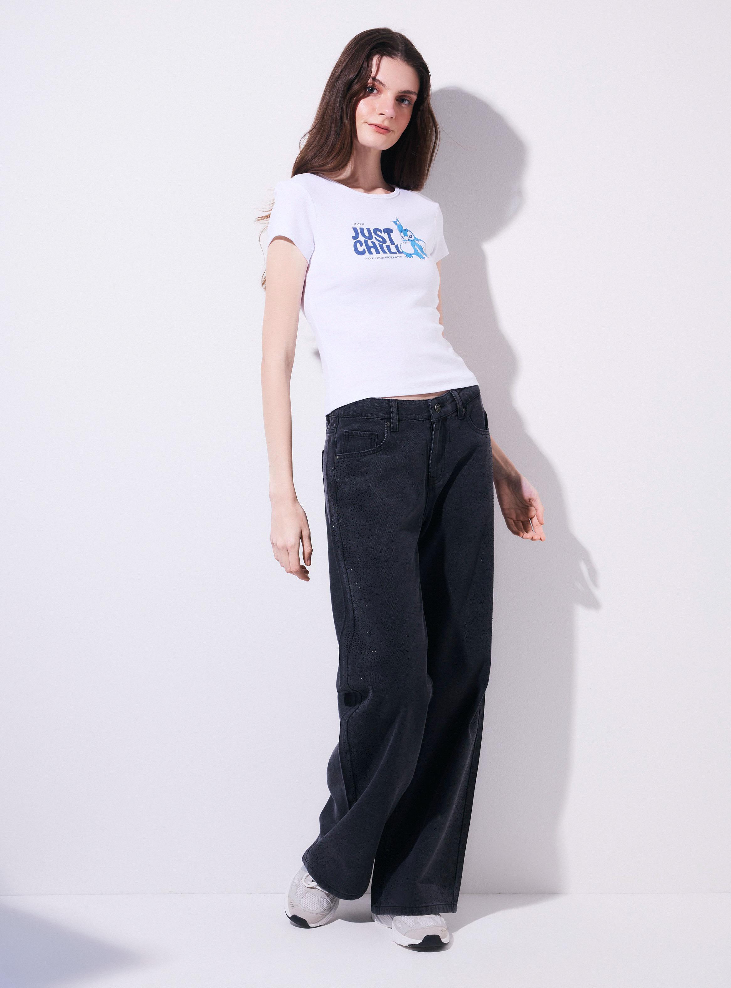 Polera Baby Tee Licencia Stitch-4