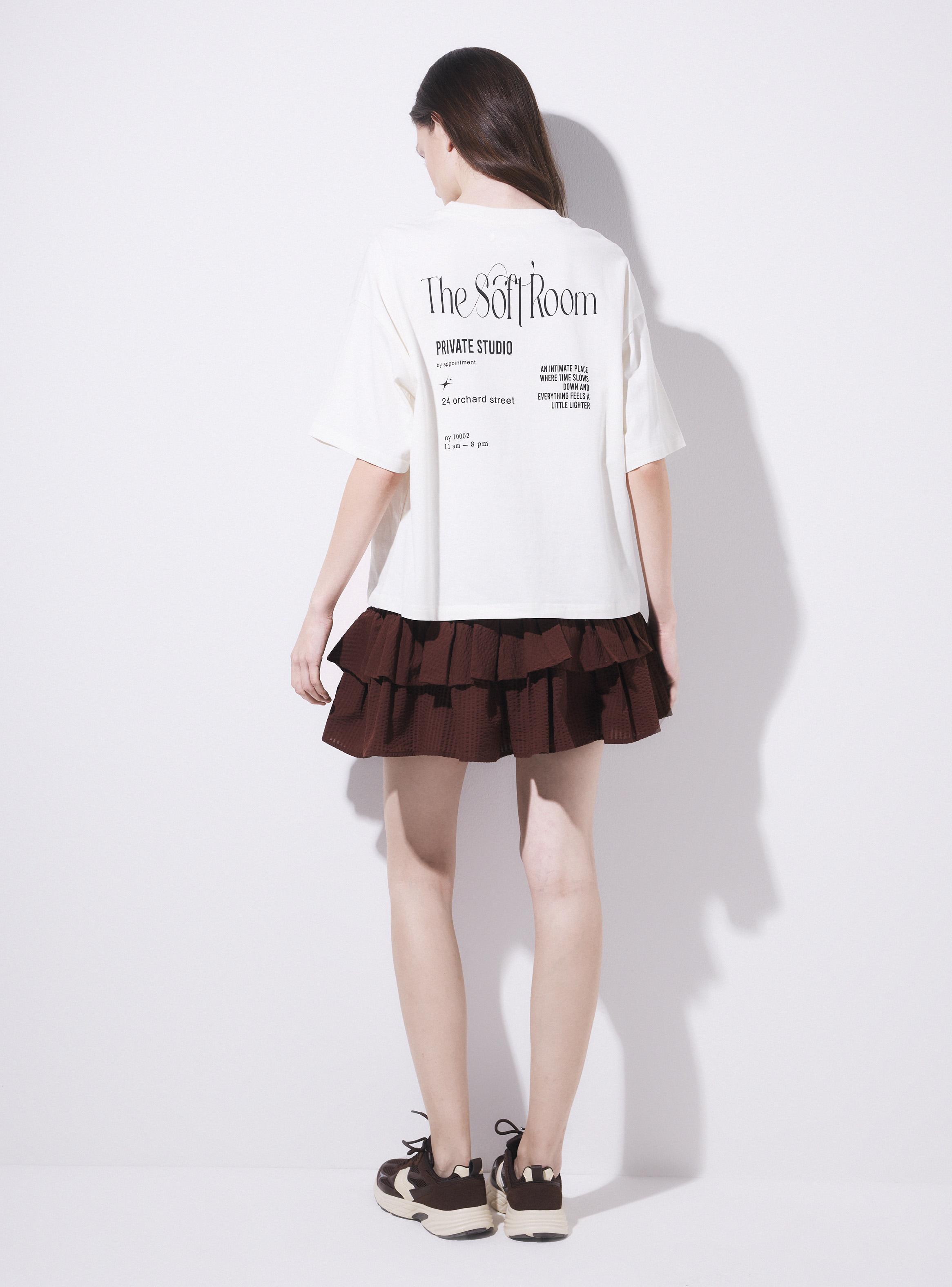 Polera Oversize Estampada Tipografías Manga Corta-6