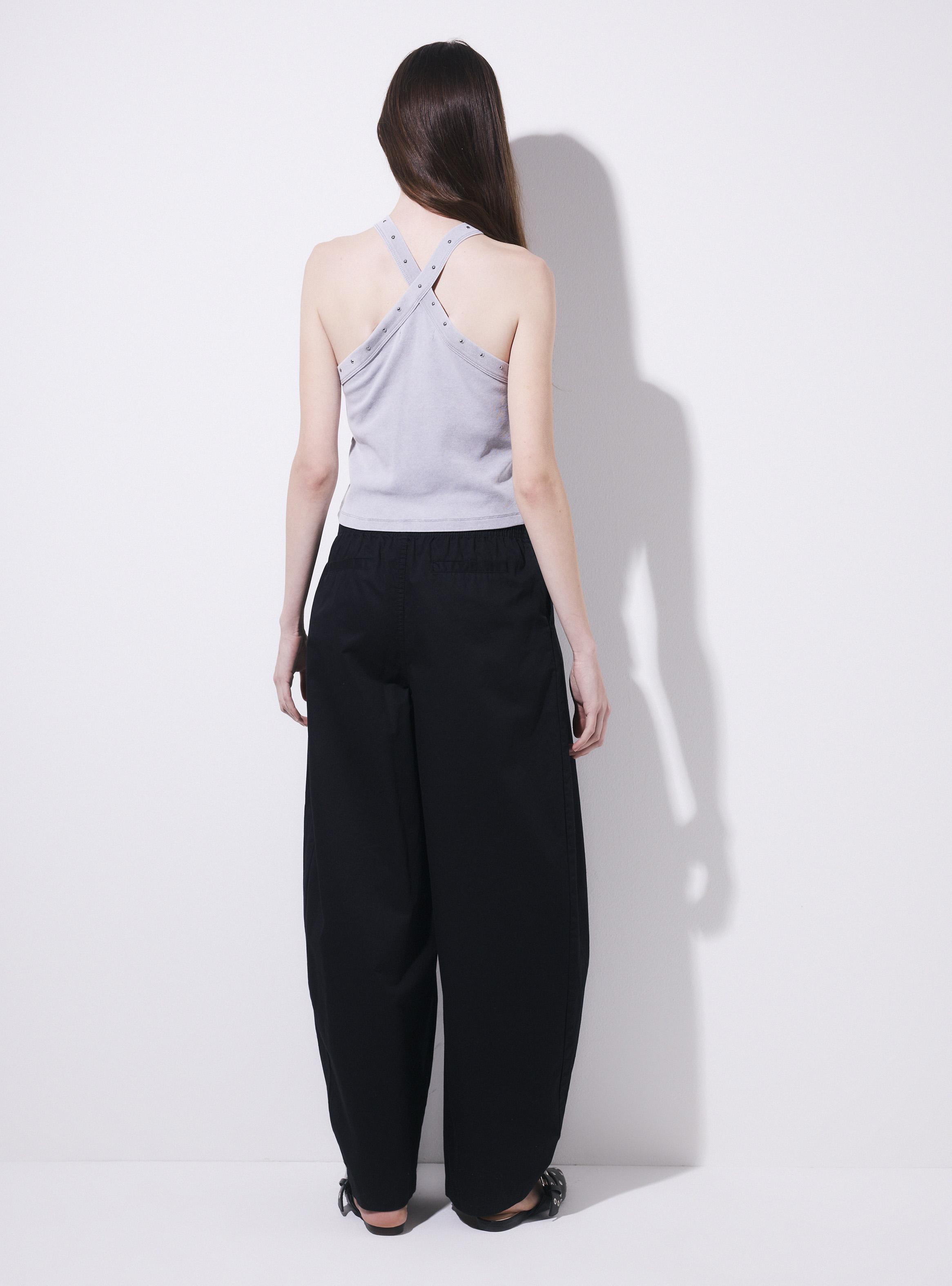 Polera Halter Cruzado sin Manga con Tachas-5