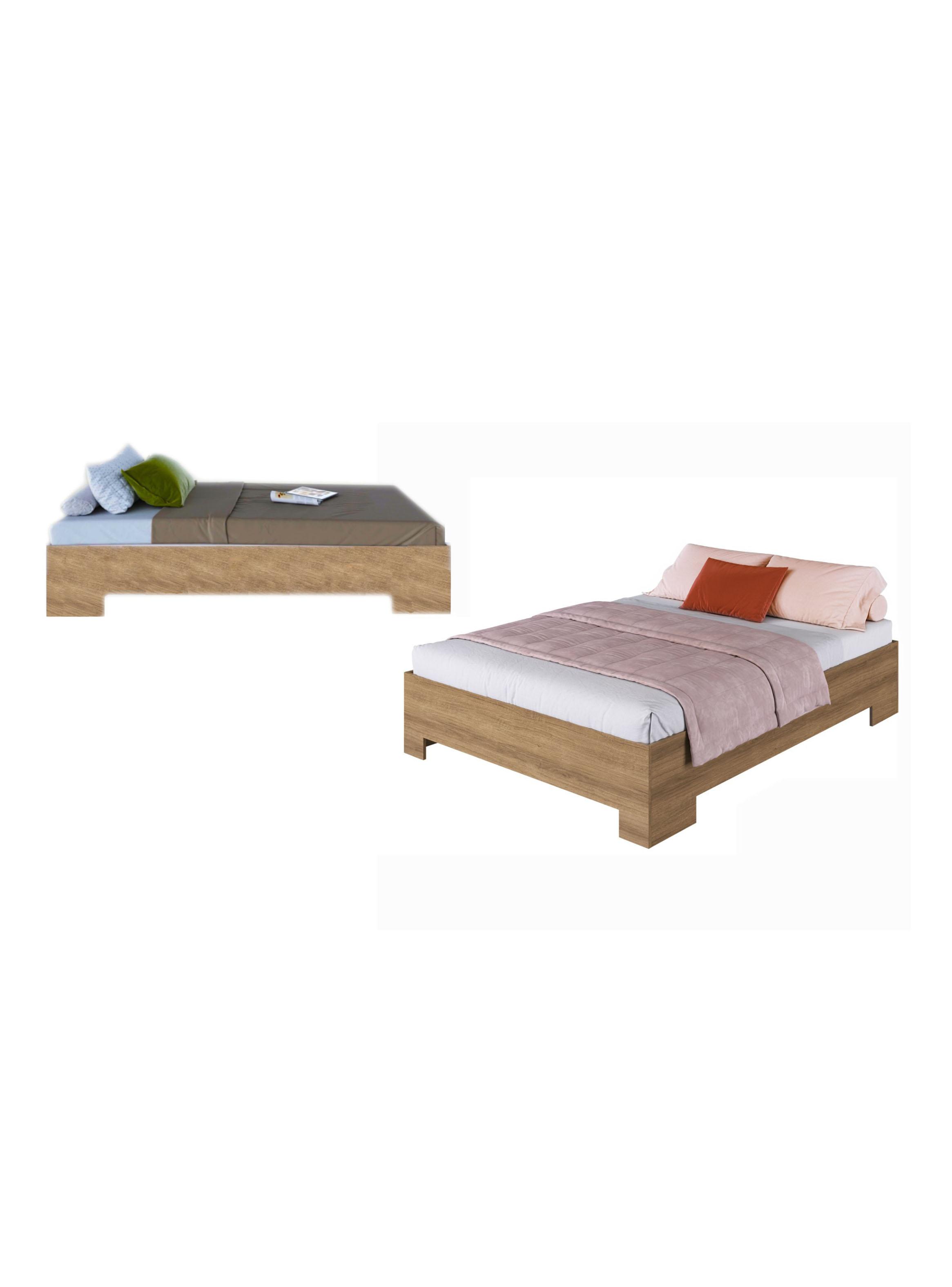 Cama Xangai Miel 2 Plazas 190 cm x 150 cm-2
