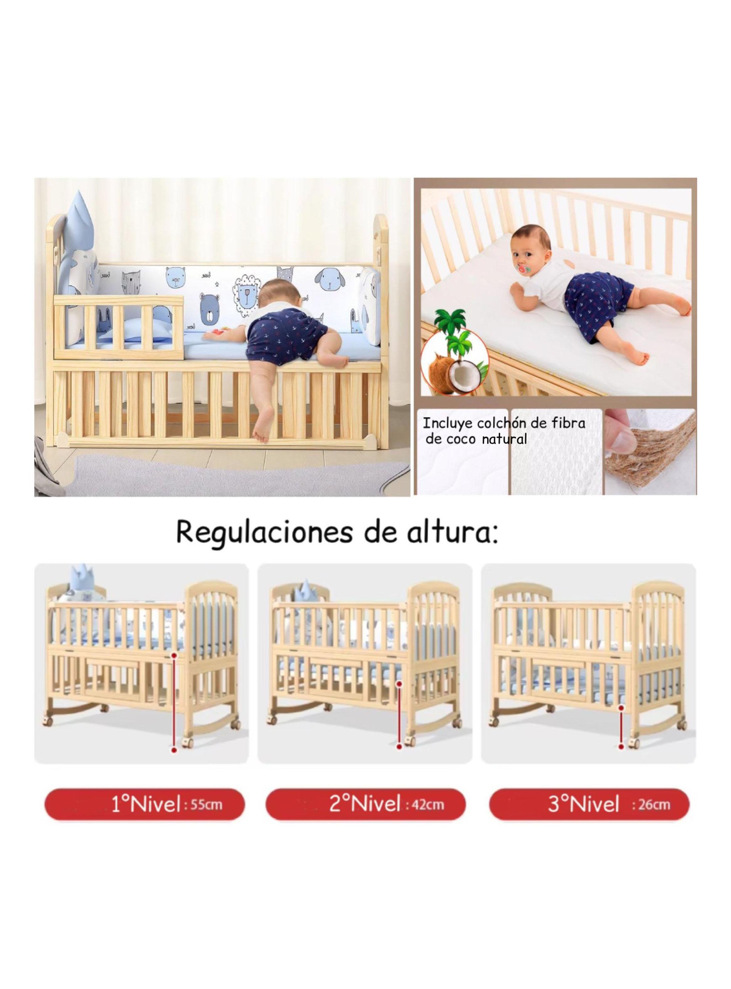 Cuna de Madera Evolutiva 5 en 1-4