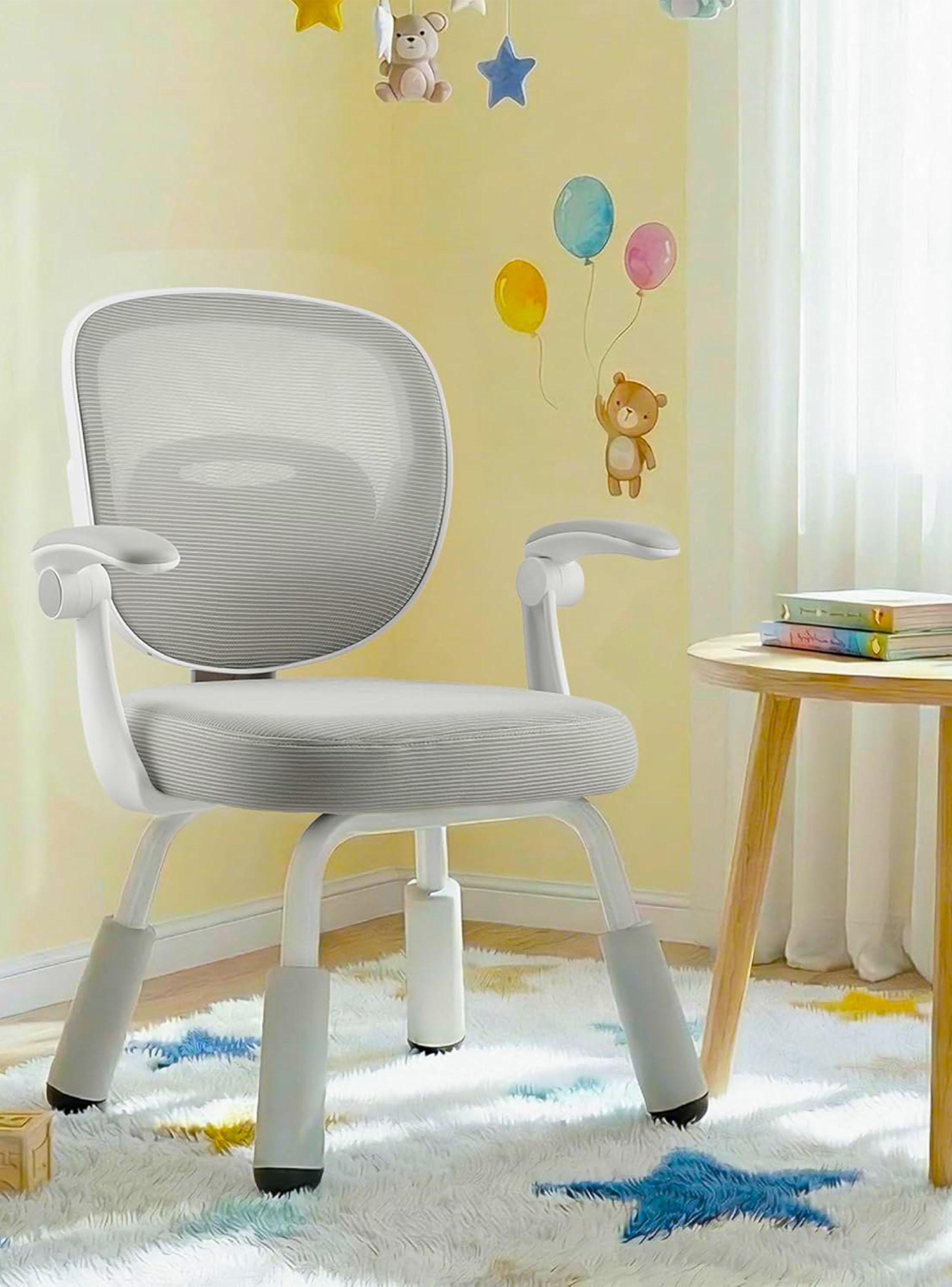 Silla de Escritorio Ergonómica Infantil Gris-3