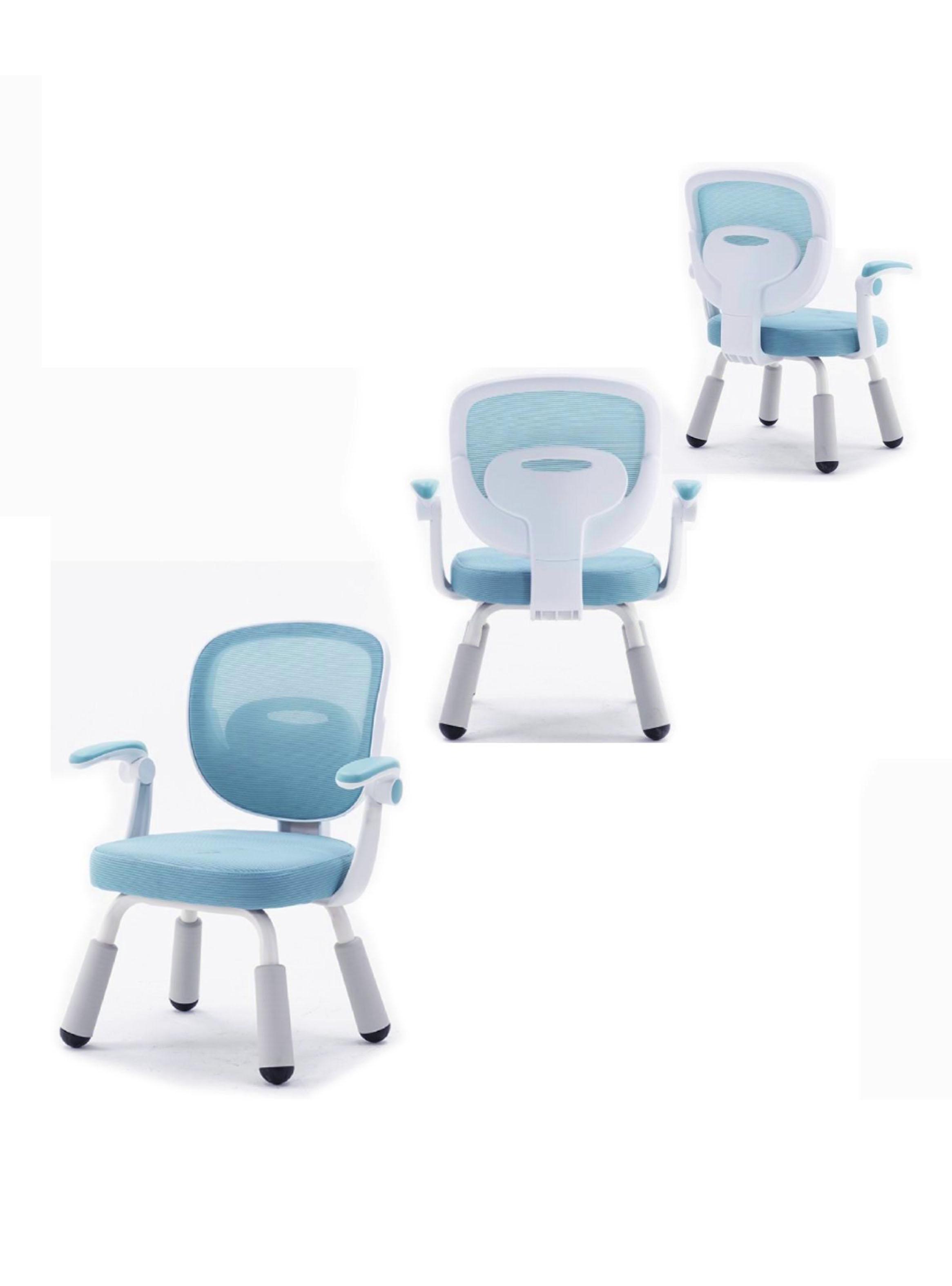 Silla de Escritorio Ergonómica Infantil Azul-2