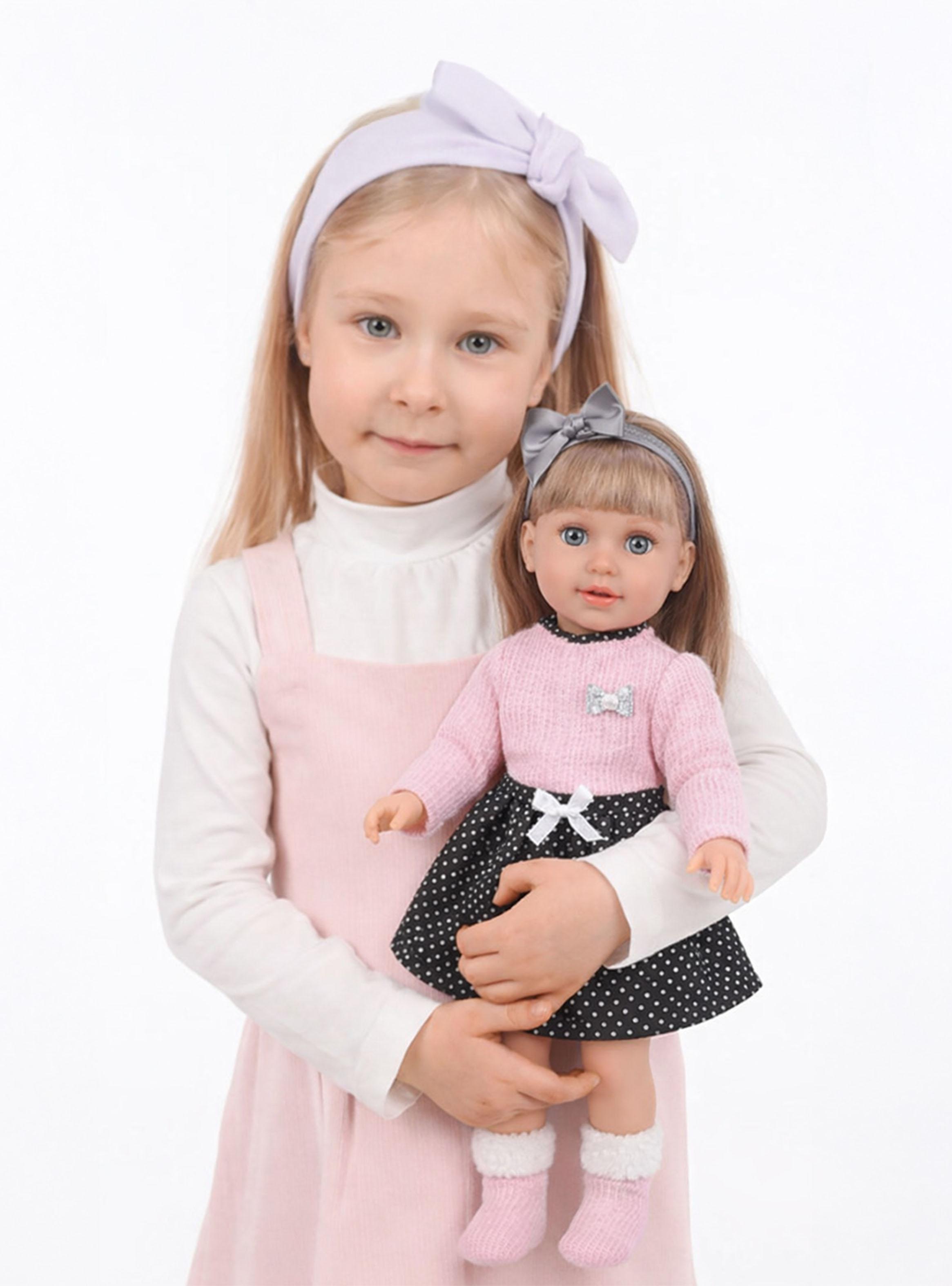 Muñeca de Apego Sofy 40cm Rosada-3
