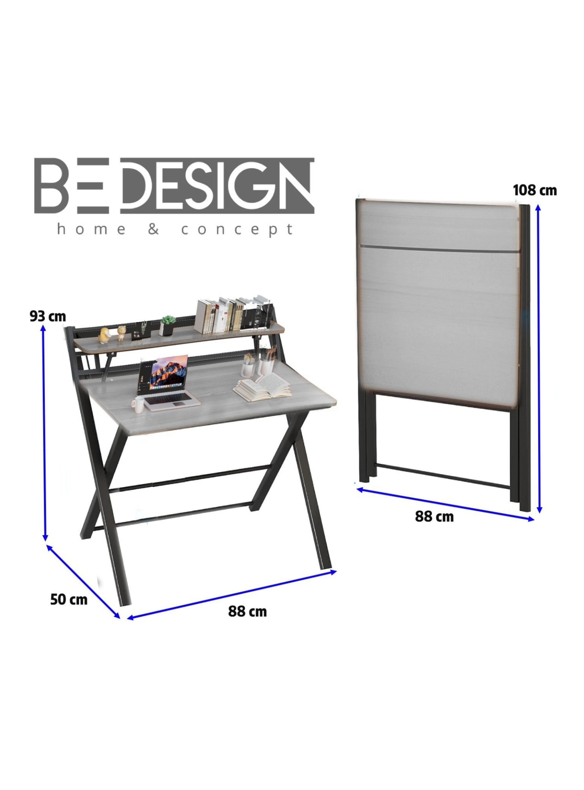 Escritorio Plegable Home Office Gris-1