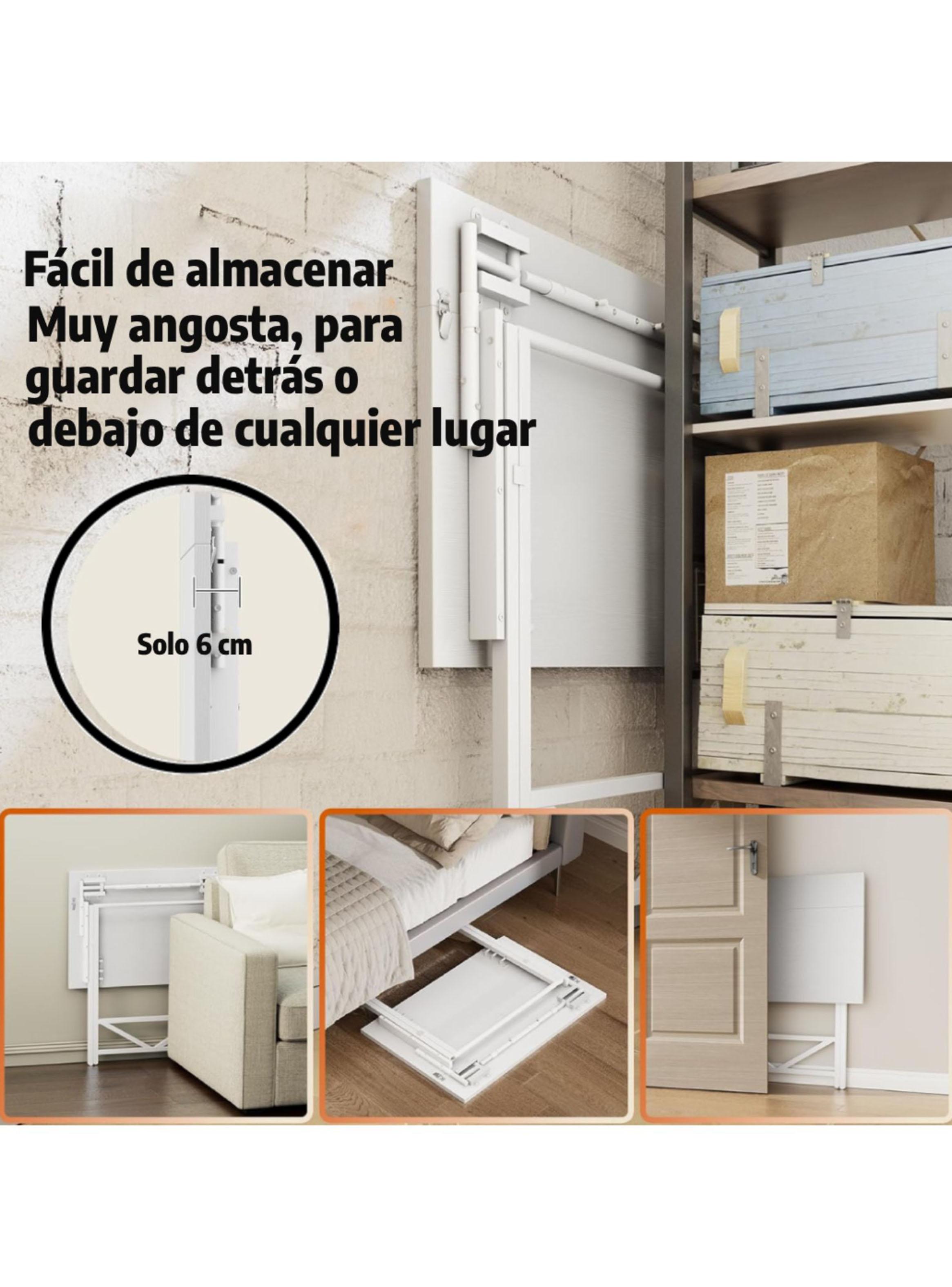 Escritorio Plegable Home Office Gris-4