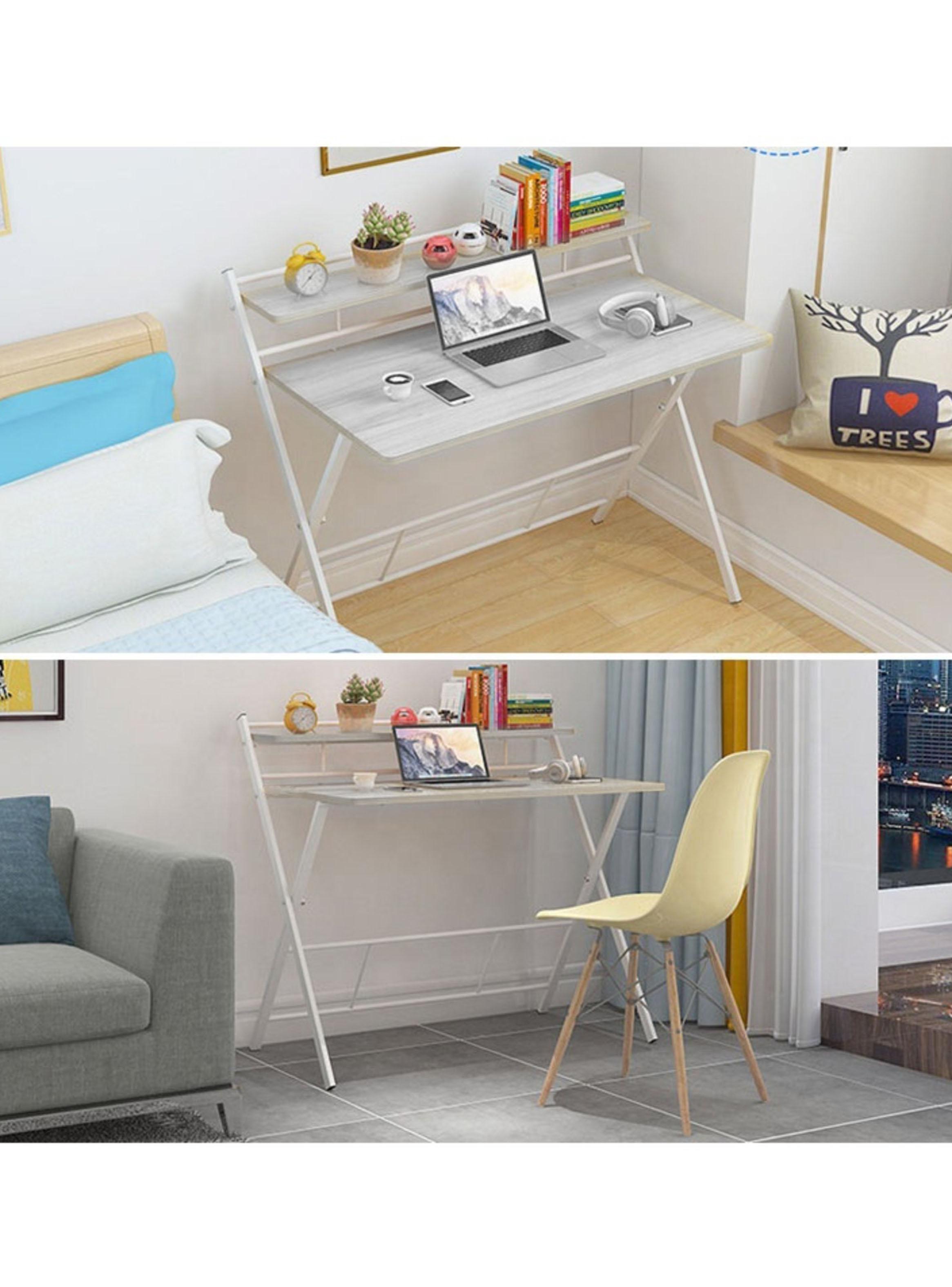 Escritorio Plegable Home Office Gris-3