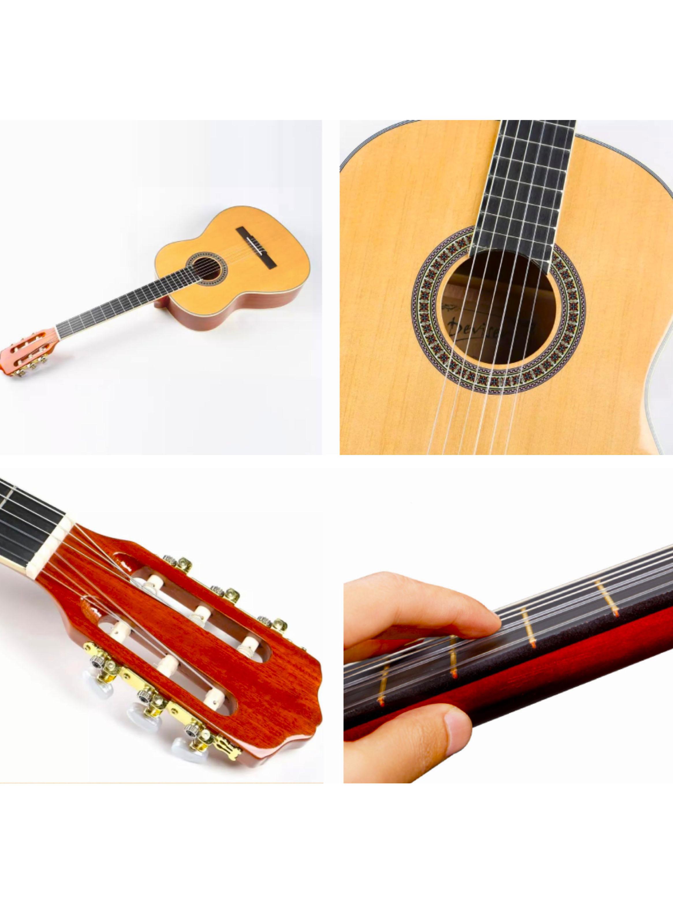 Guitarra Acústica Clásica 39' Principiantes y Niños Café-2