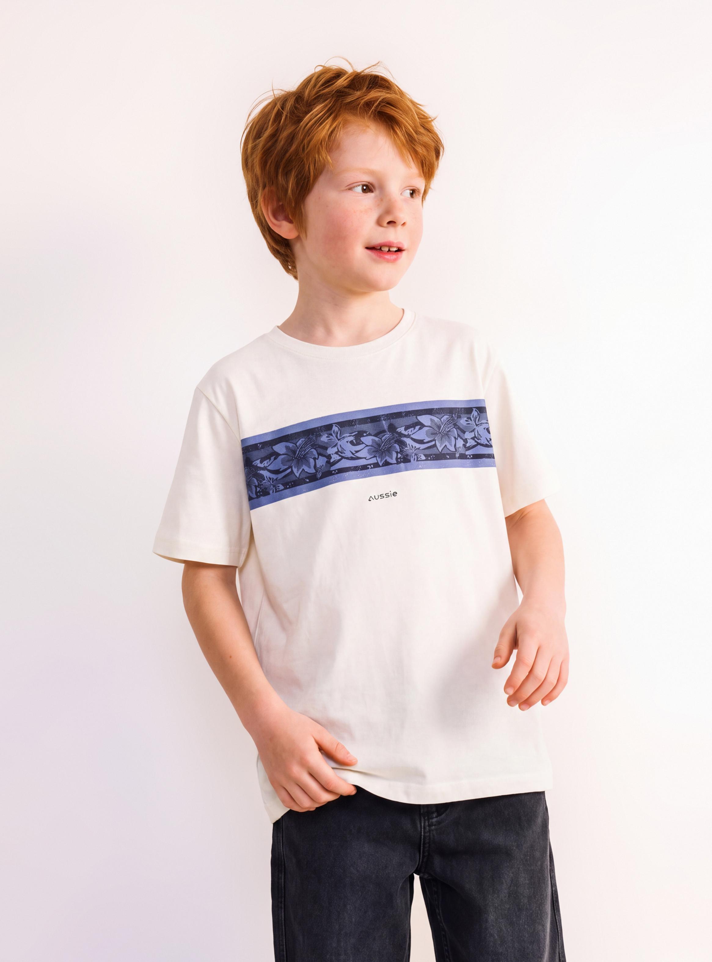 Polera Efecto Desgastado con Franja Diseño Central-0