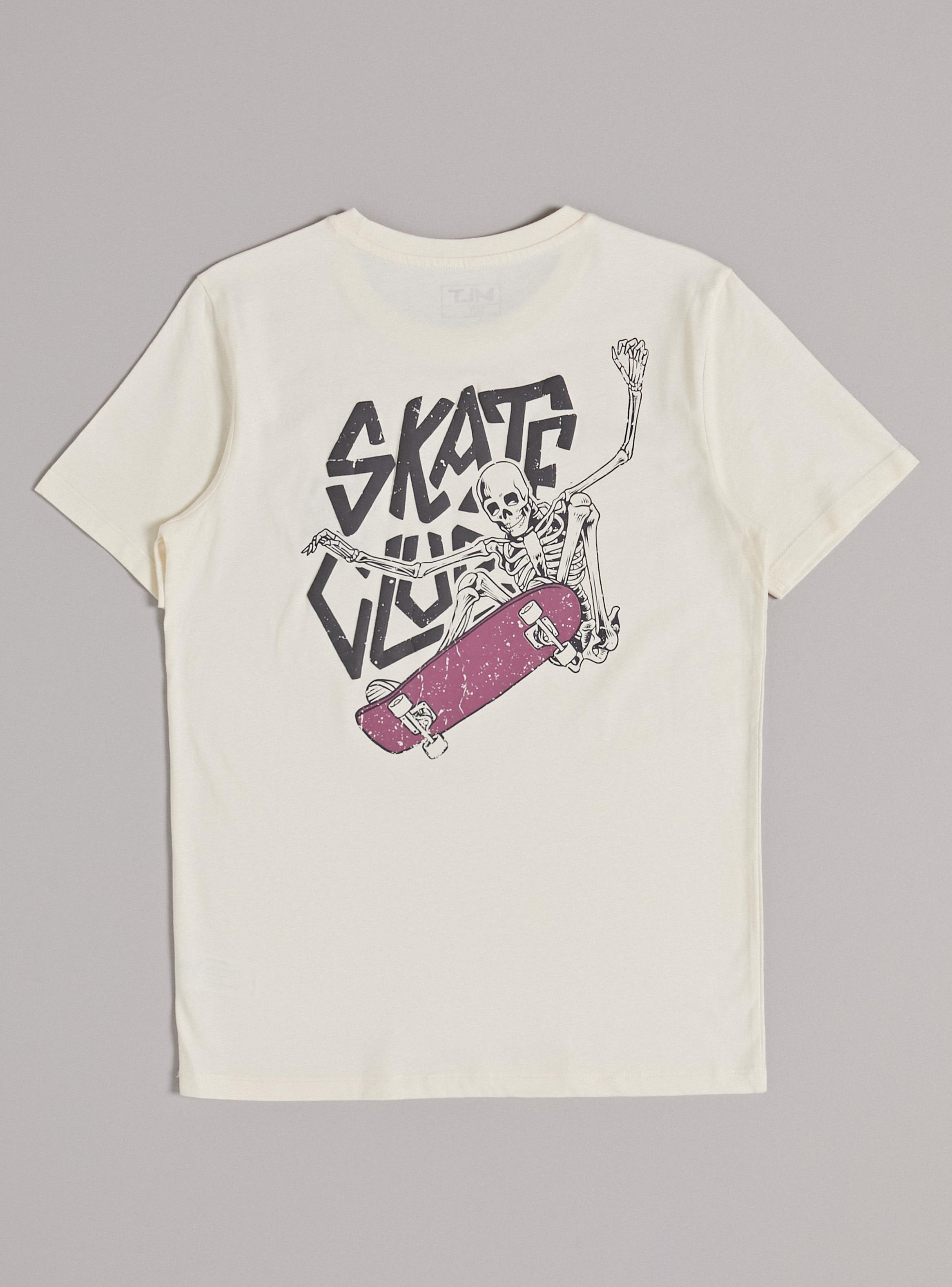 Polera Bordado Frontal Letras con Estampado Espalda-3