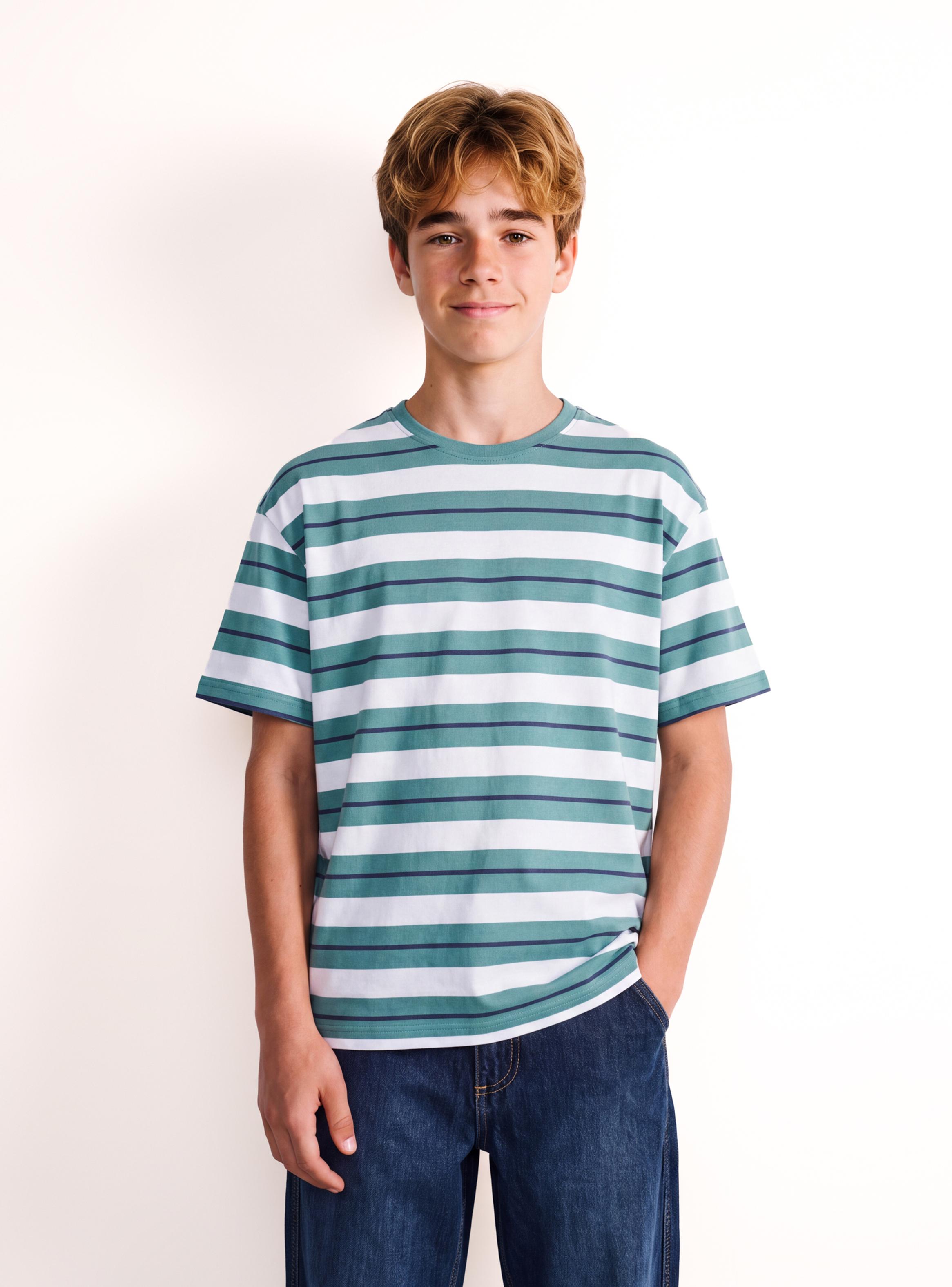 Polera Doble Rayas Niño-0