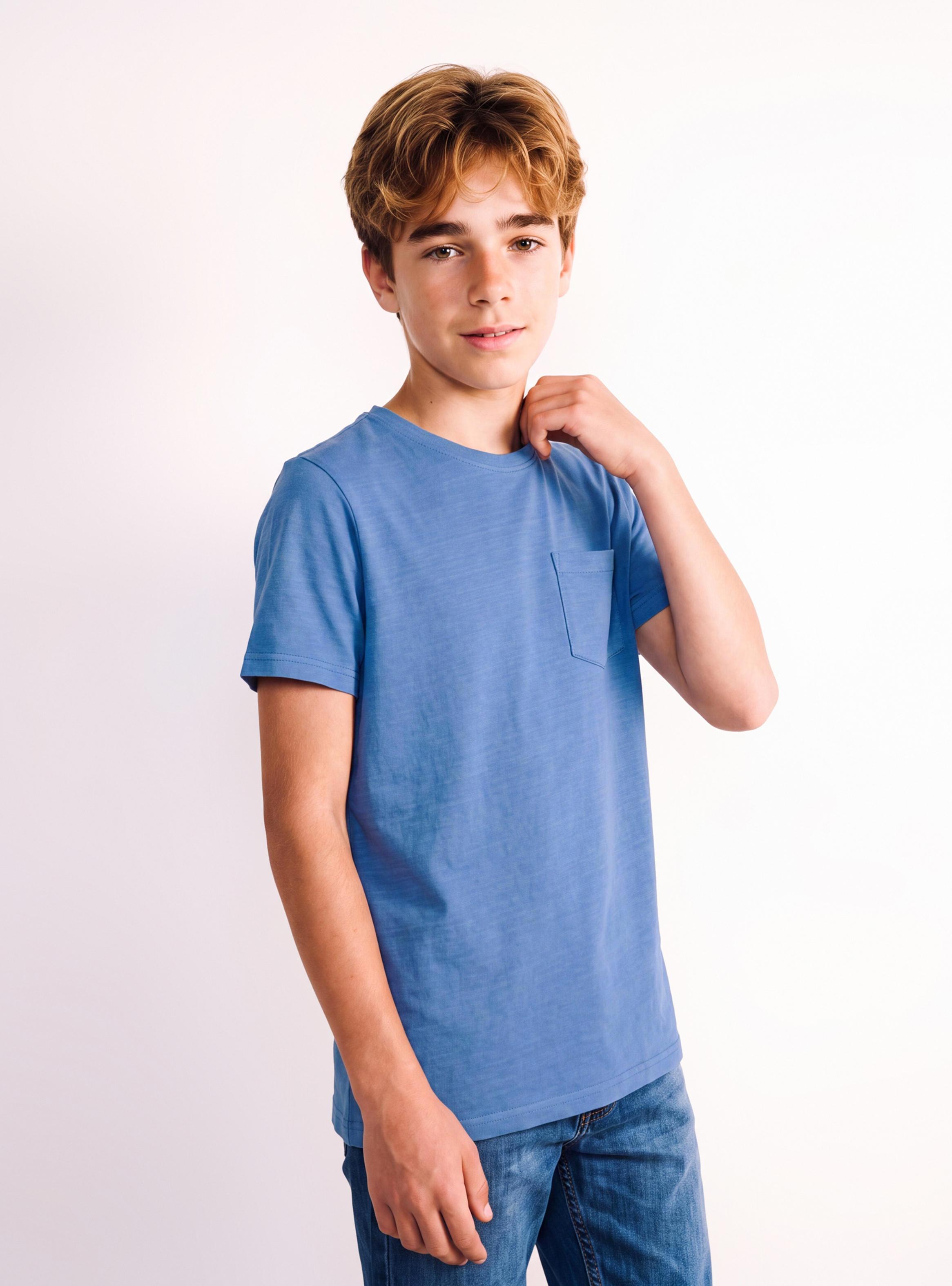 Polera Lavada con Bolsillo Mini Palmera-0