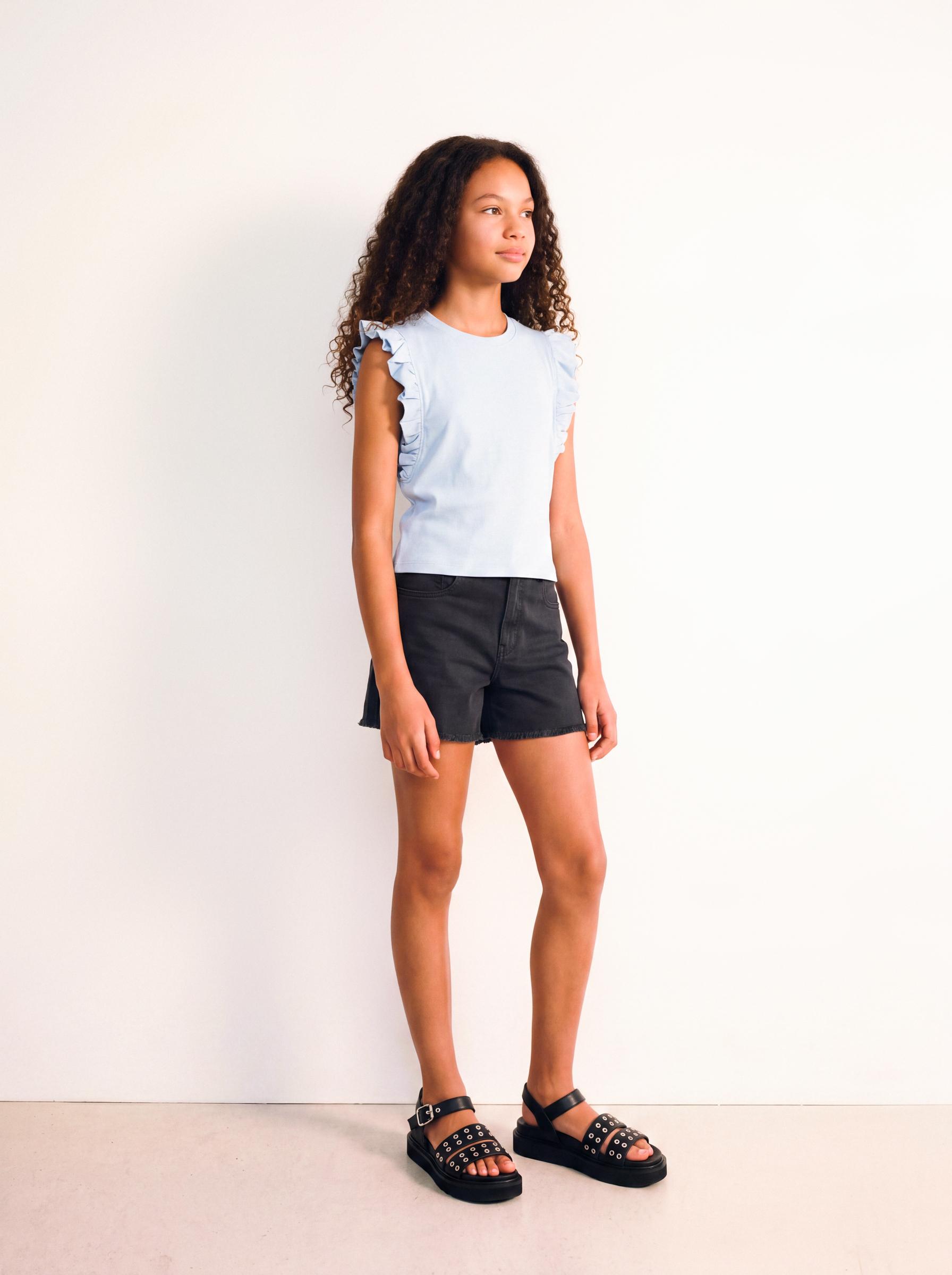 Short Tiro Medio Básico Twill Color-0