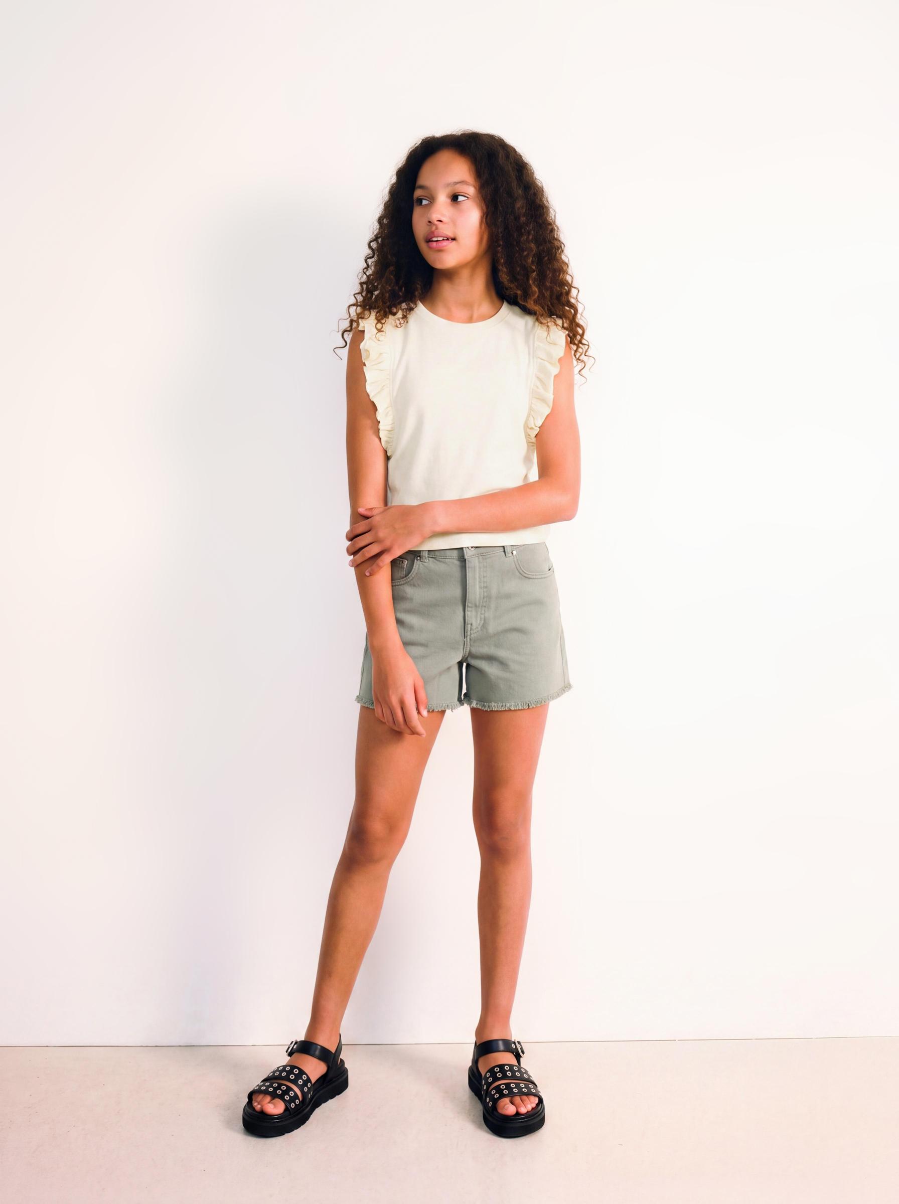 Short Tiro Medio Básico Twill Color-0