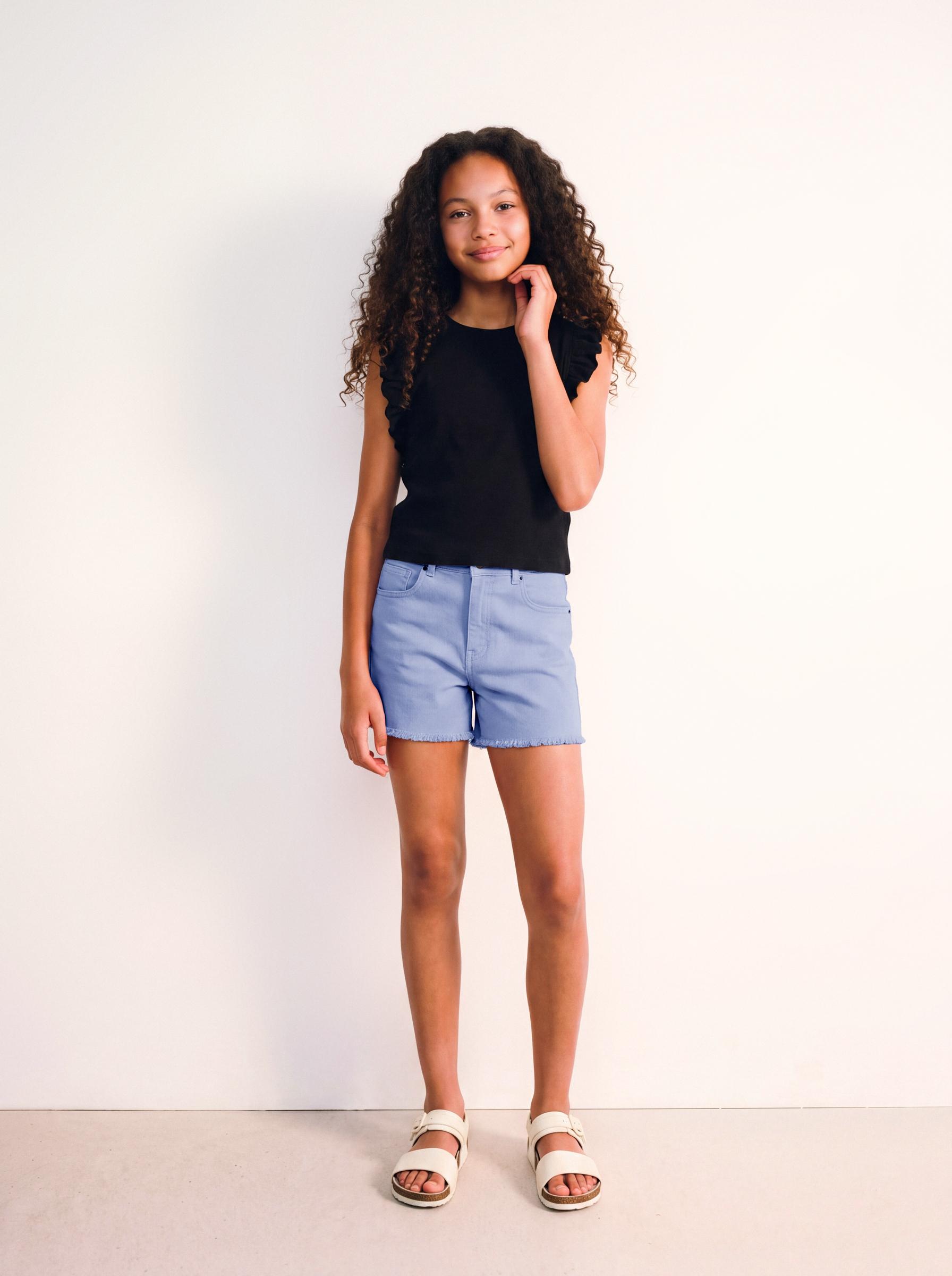 Short Tiro Medio Básico Twill Color-0