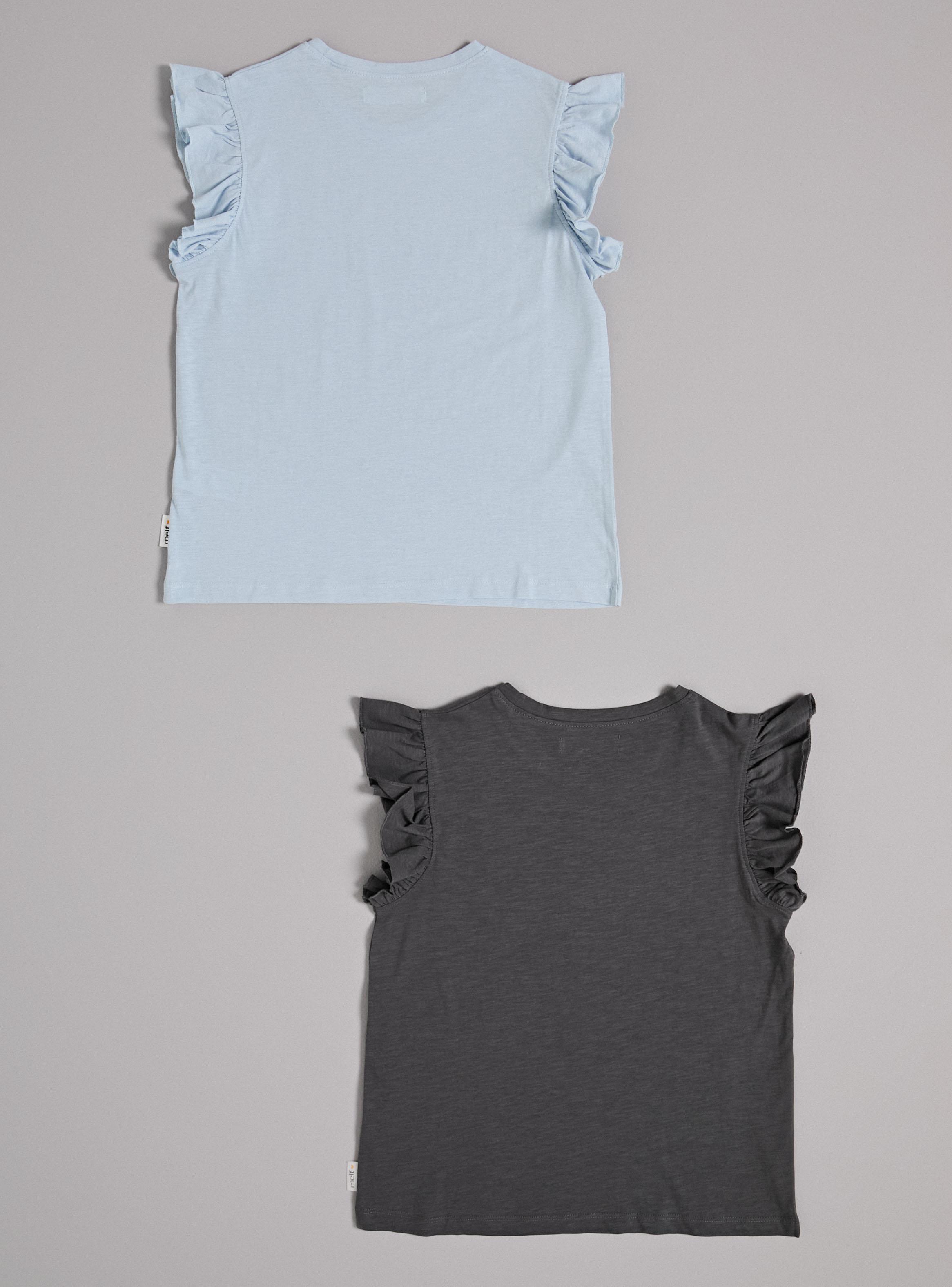 Polera Bipack Colores Sólidos con Vuelos-2
