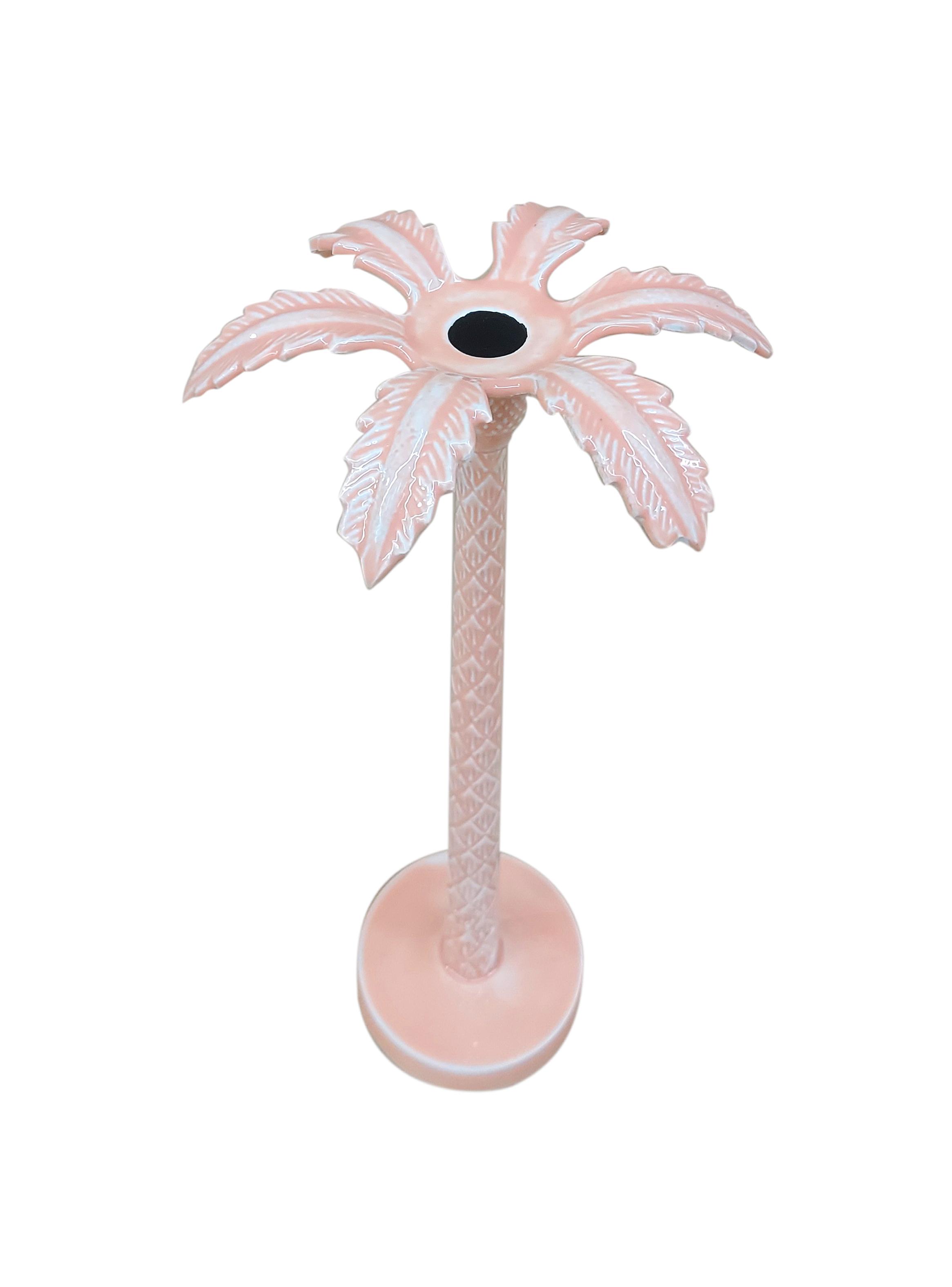 Candelabro Palmera Rosado L-2