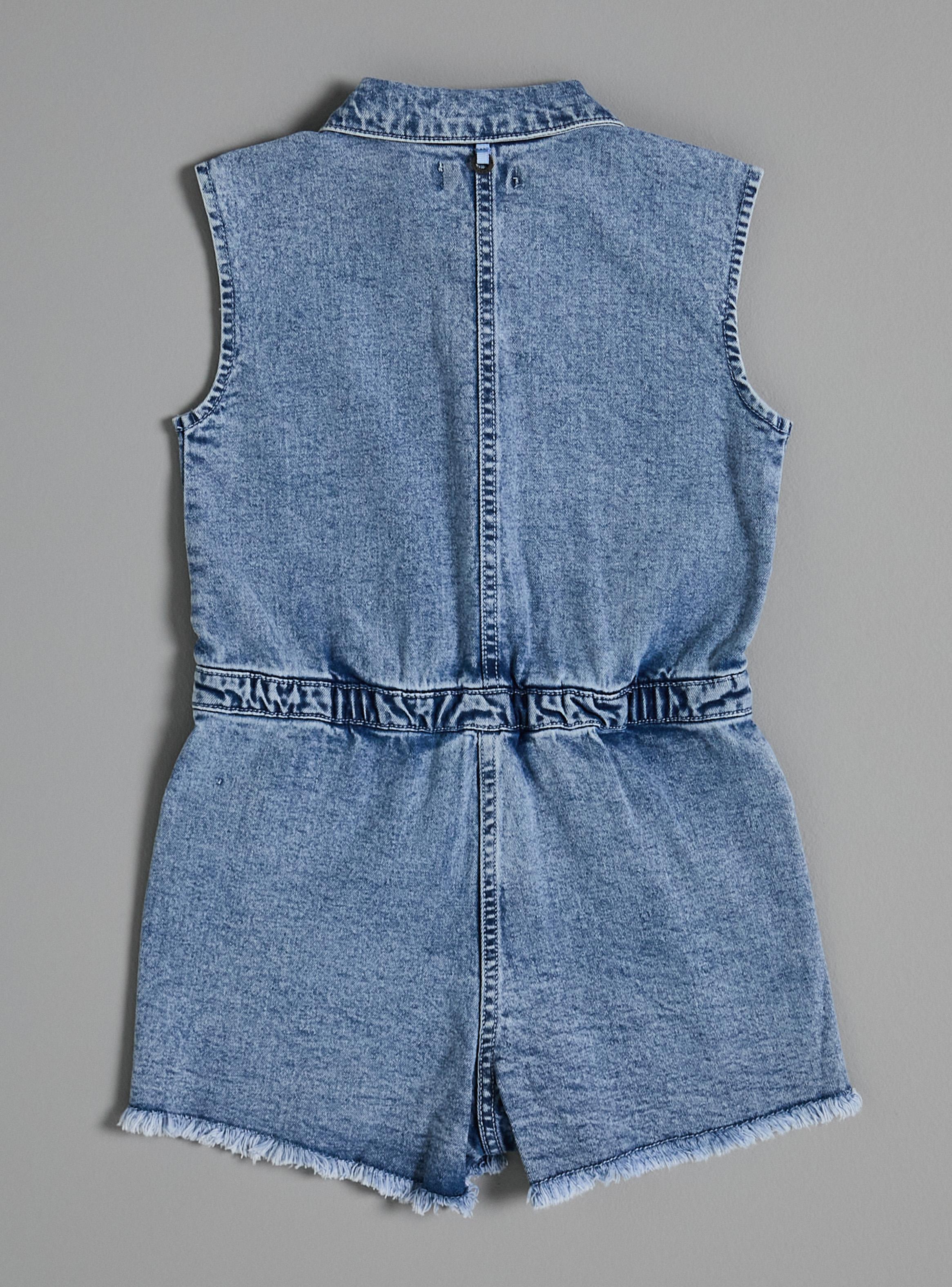 Enterito Short Denim Niña-2