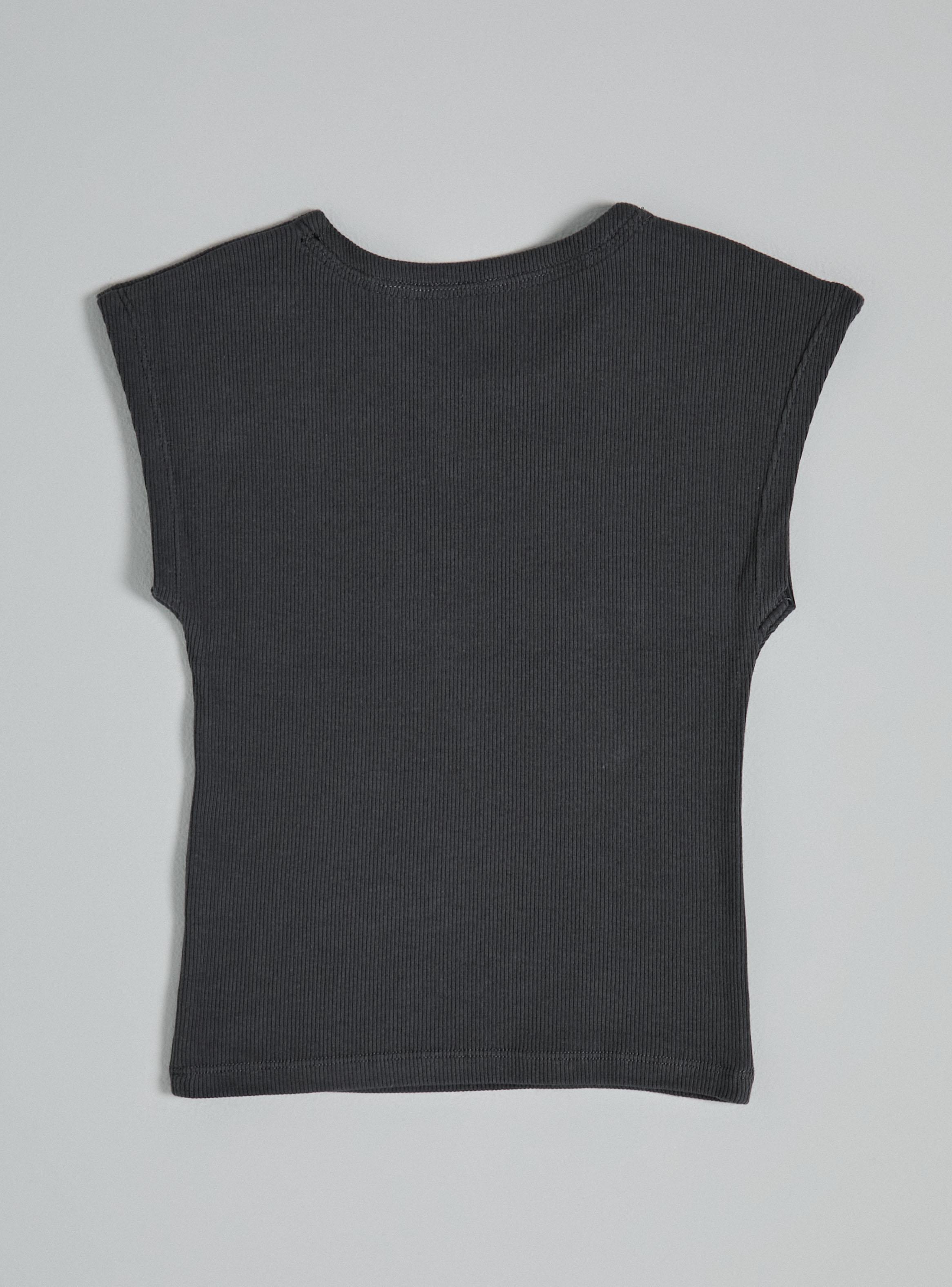 Polera Ajustada Rib con Brillos-2