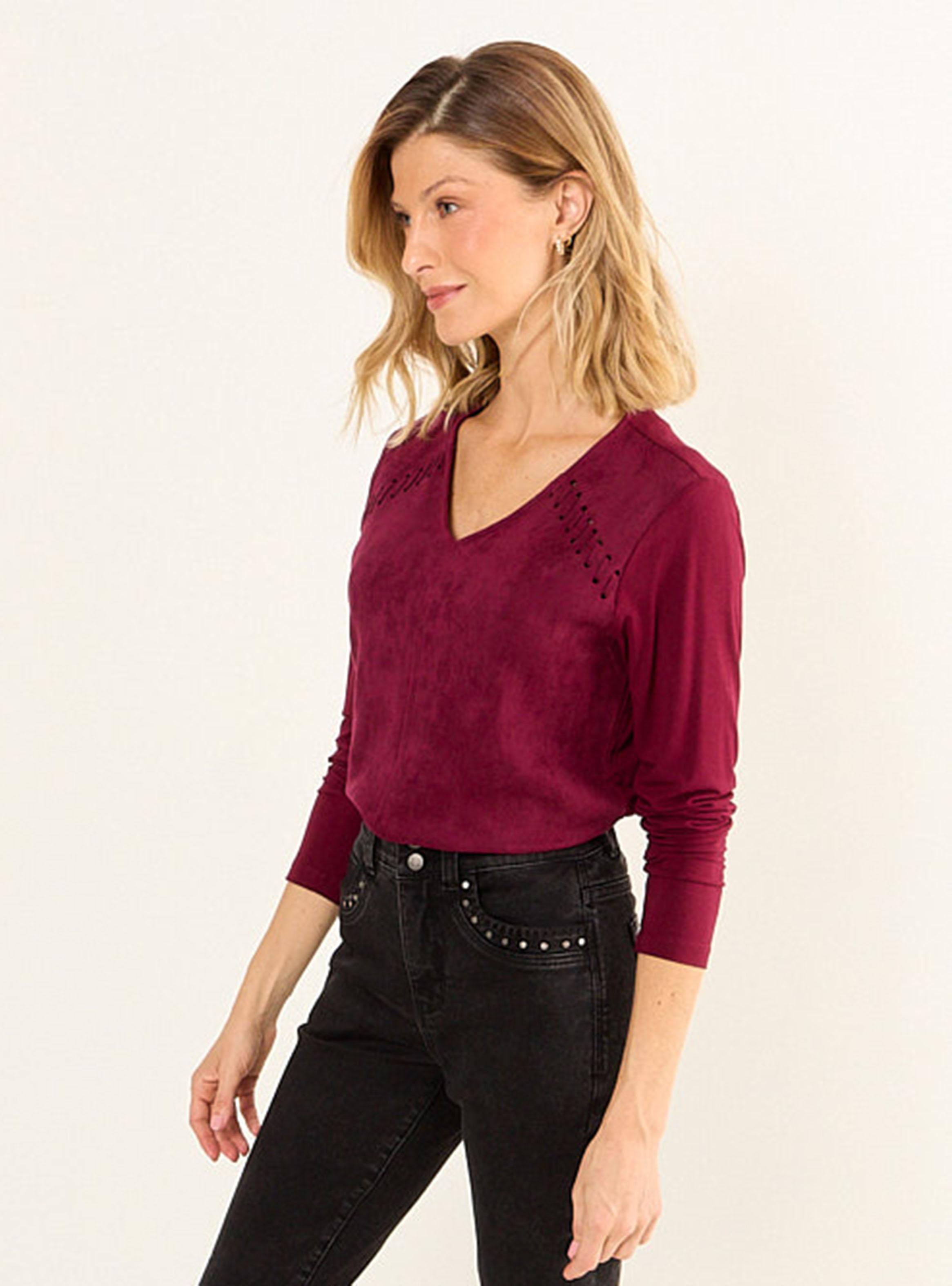 Polera Print Suede-2